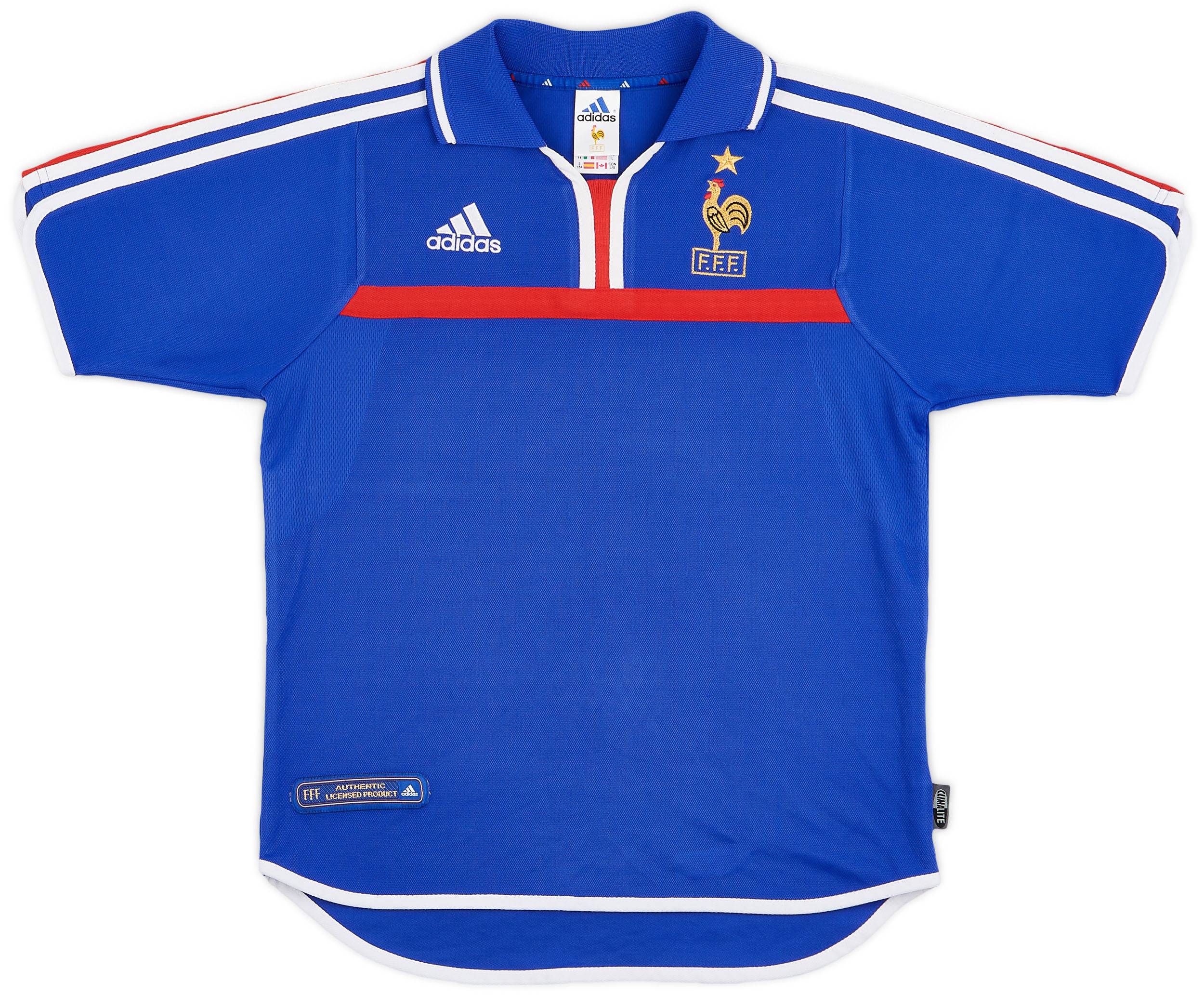 2000-02 France Home Shirt - 9/10 - (XL.Boys)
