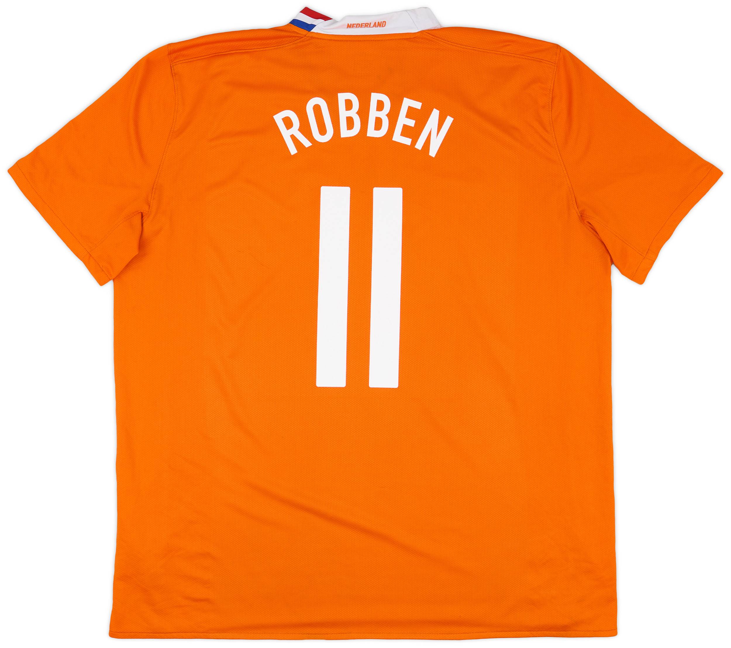 2008-10 Netherlands Home Shirt Robben #11 - 6/10 - (XXL)