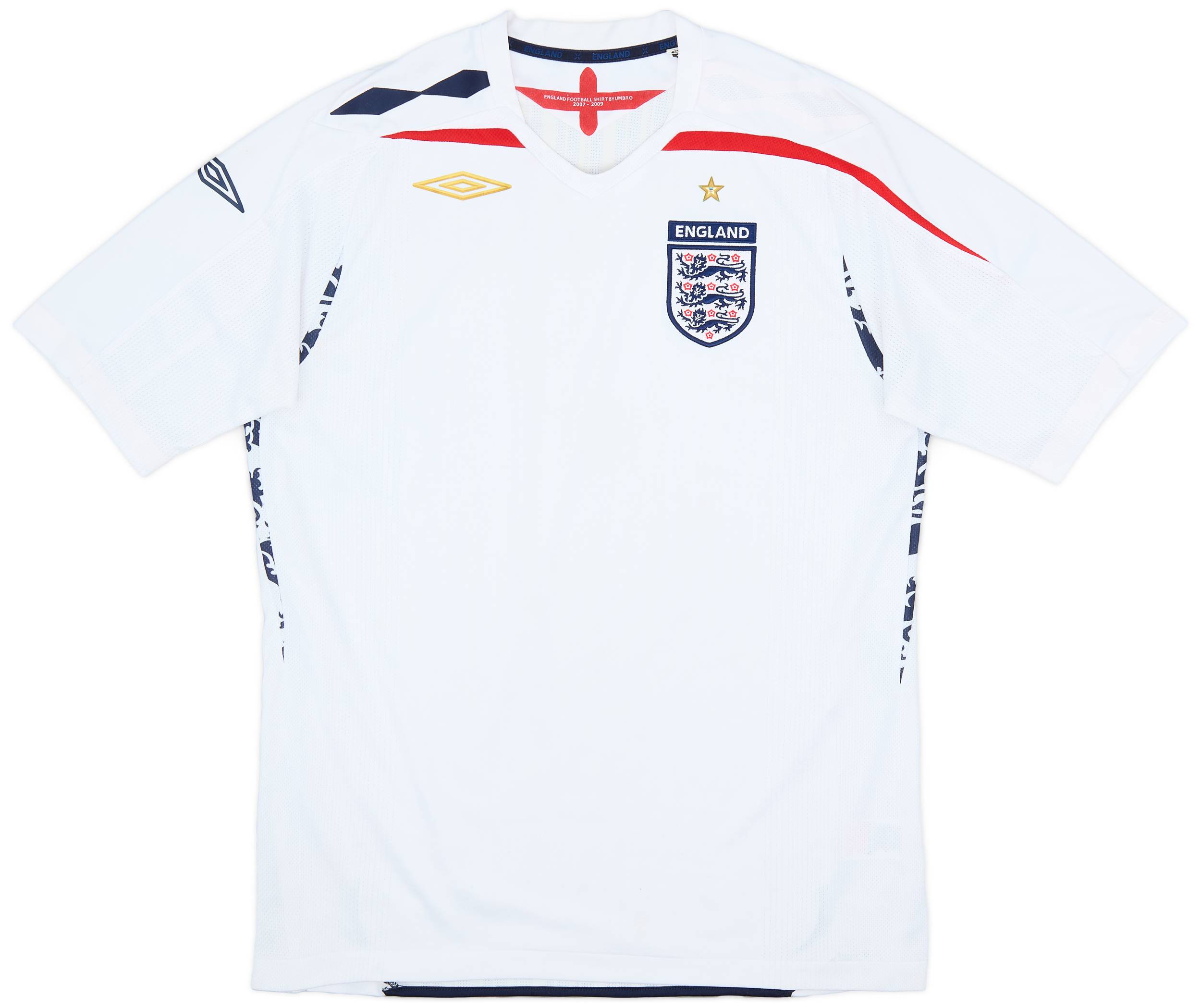 2007-09 England Home Shirt - 6/10 - (L)