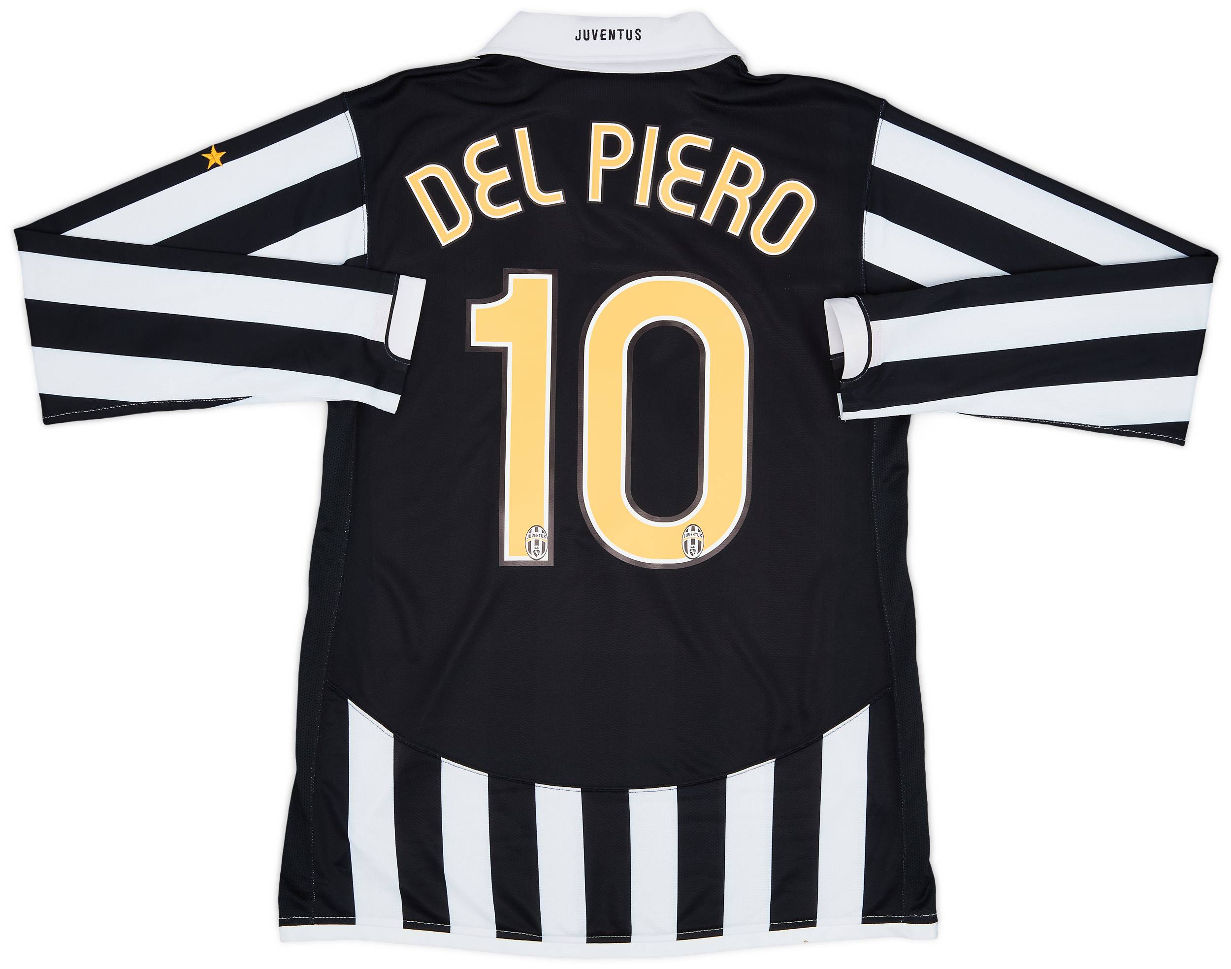 2006-07 Juventus Player Issue Home L/S Shirt Del Piero #10 - 6/10 - (L)
