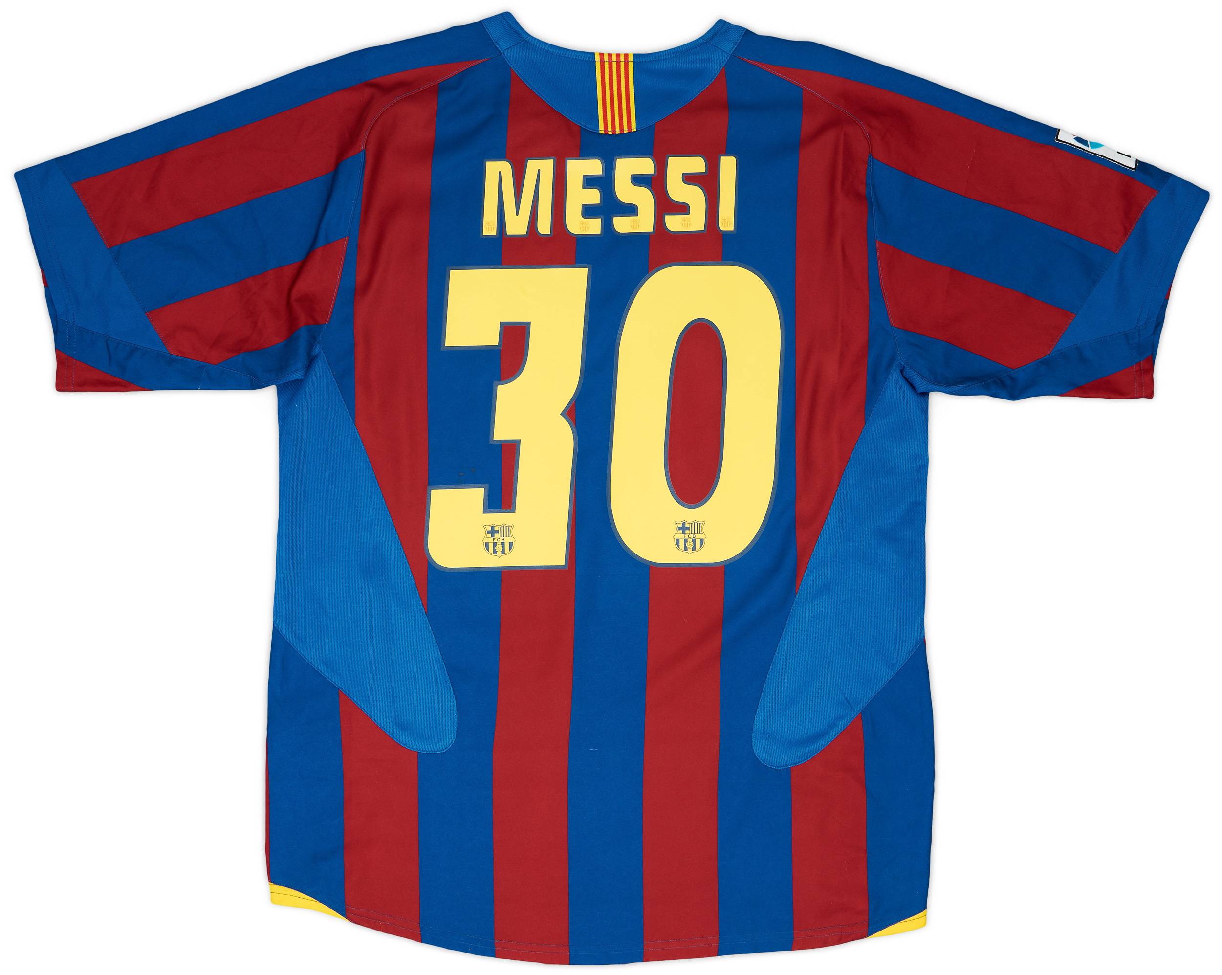 2005-06 Barcelona Home Shirt Messi #30 - 6/10 - (L)