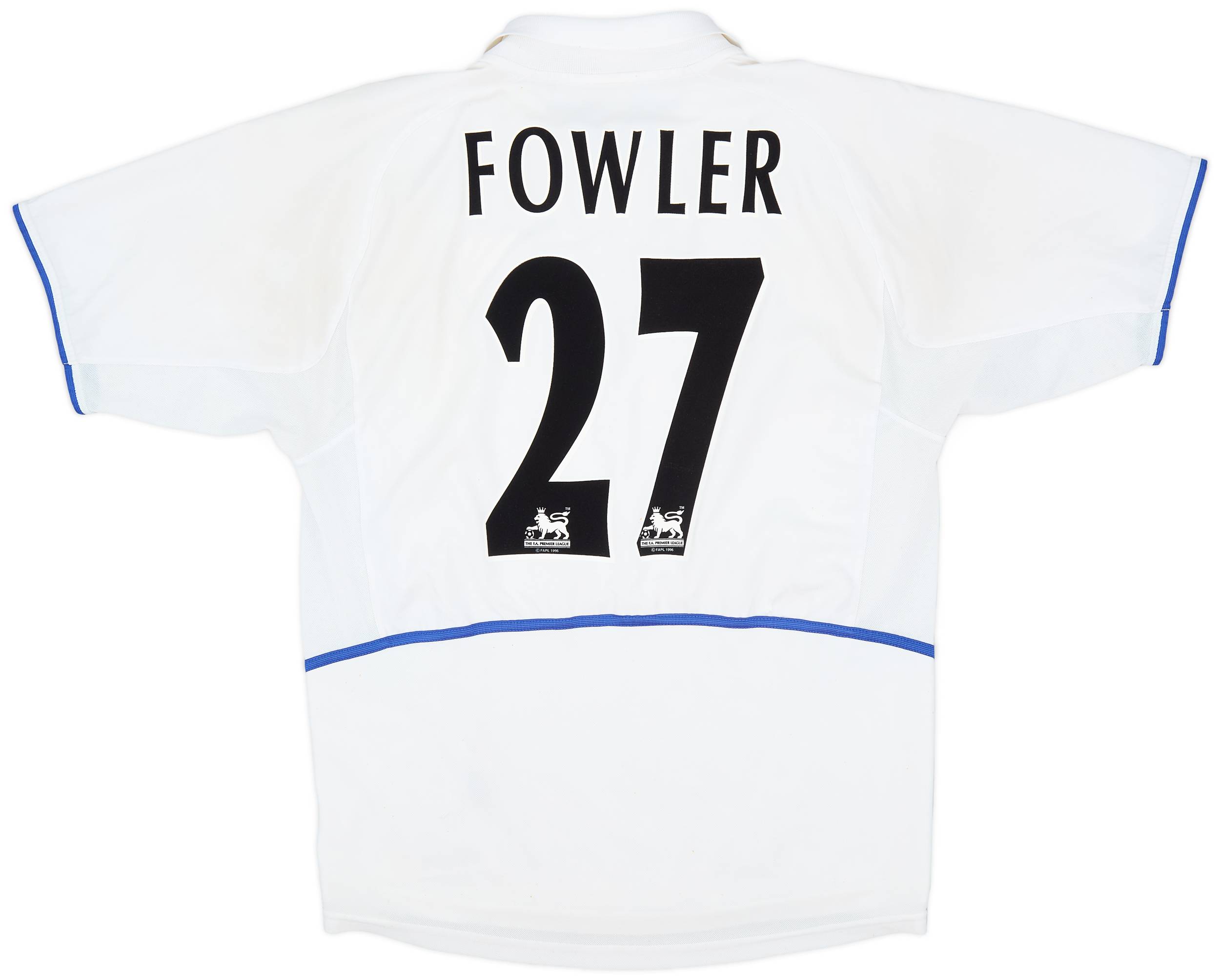 2002-03 Leeds United Home Shirt Fowler #27 - 6/10 - (M)
