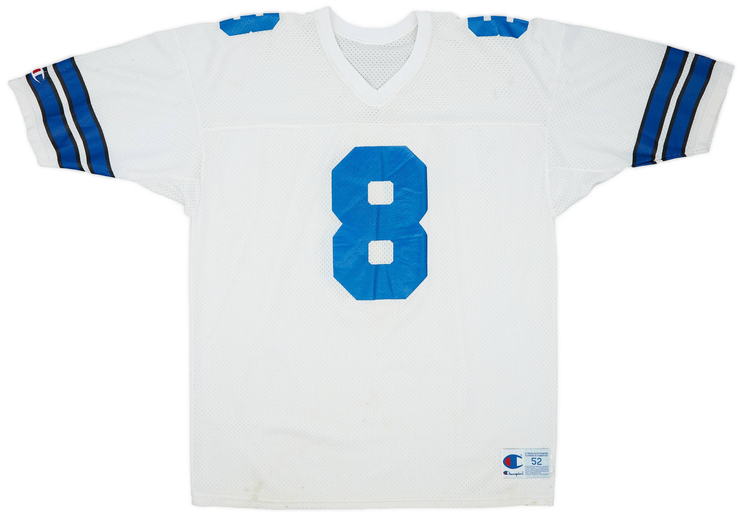 1990-95 Dallas Cowboys Aikman #8 Champion Away Jersey - 6/10 - (XXL)