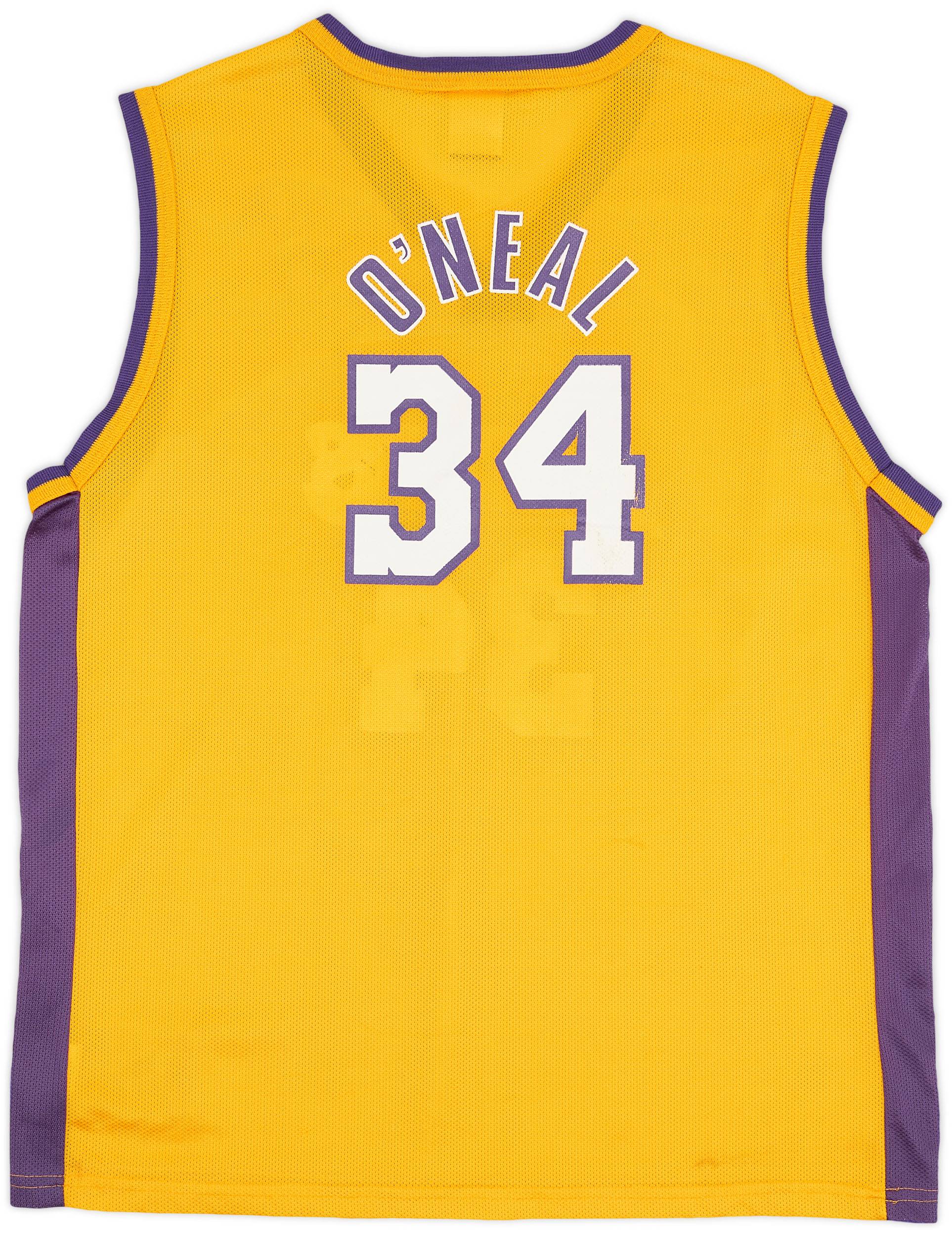LAKERS O'NEAL 34 ユニフォーム XL SHAQUILLE O'NEAL SIGNED LOS ANGELES LAKERS #34 MITCHELL
