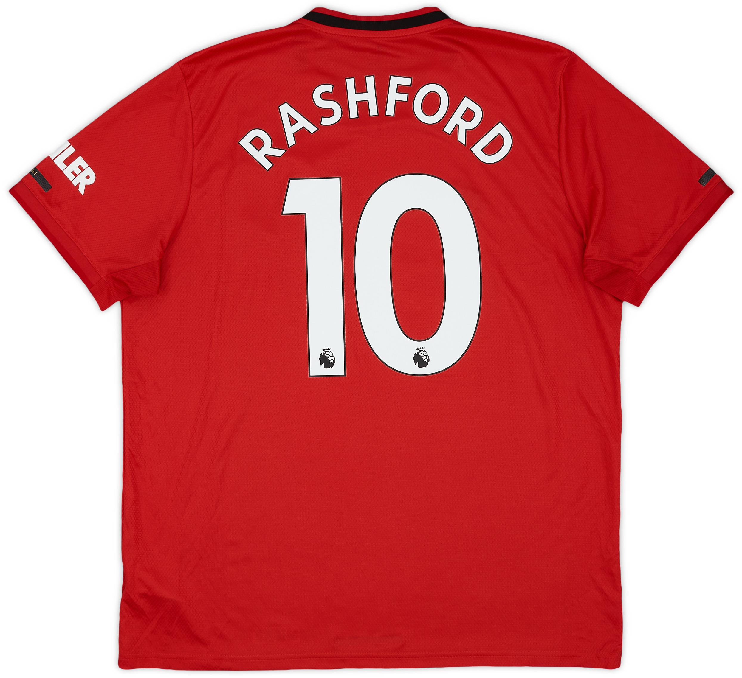 2019-20 Manchester United Home Shirt Rashford #10 - 9/10 - (XL)