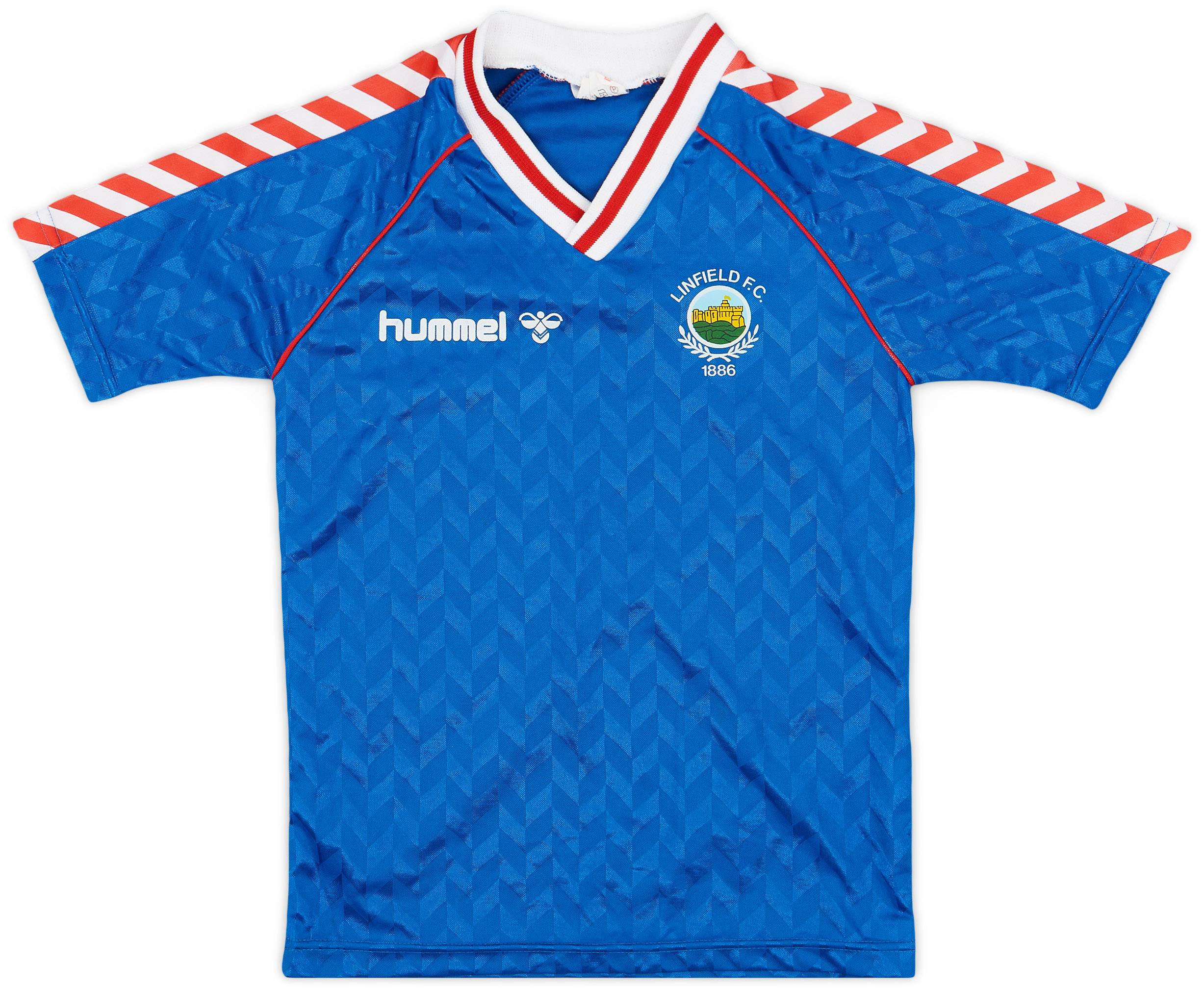 1987-90 Linfield Home Shirt - 7/10 - (L.Boys)