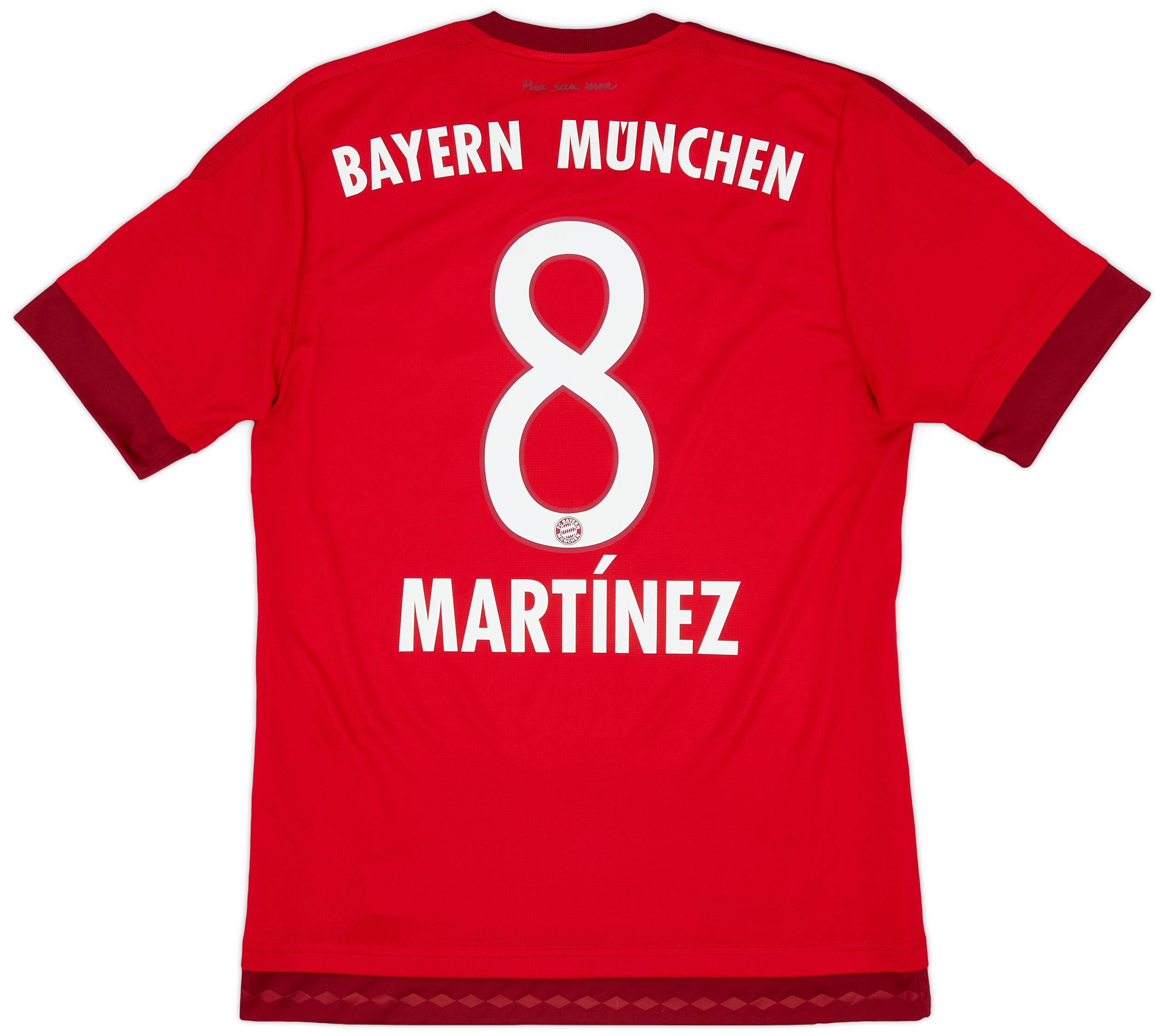 2015-16 Bayern Munich Home Shirt Martinez #8 - 8/10 - (S)