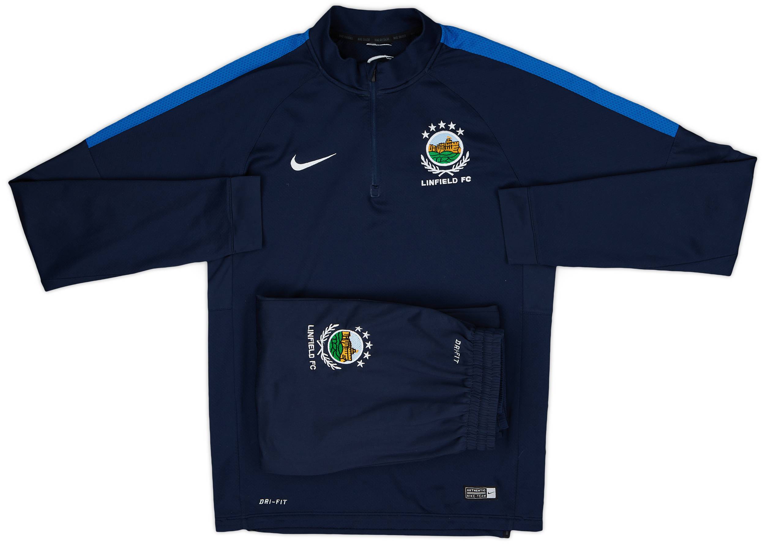 2015-16 Linfield Nike Tracksuit - 8/10 - (S)