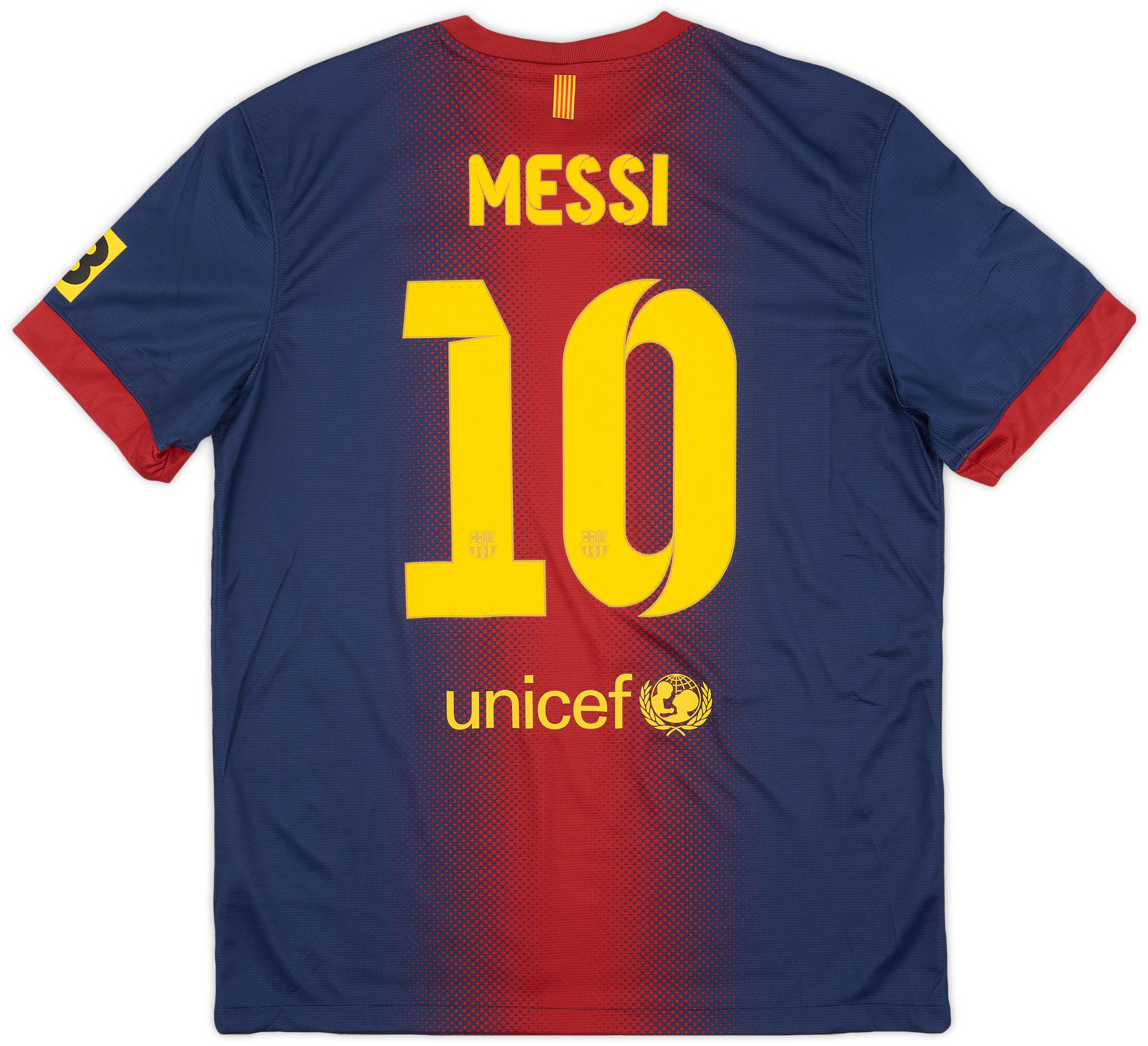 2012-13 Barcelona Home Shirt Messi #10 - 9/10 - (L)