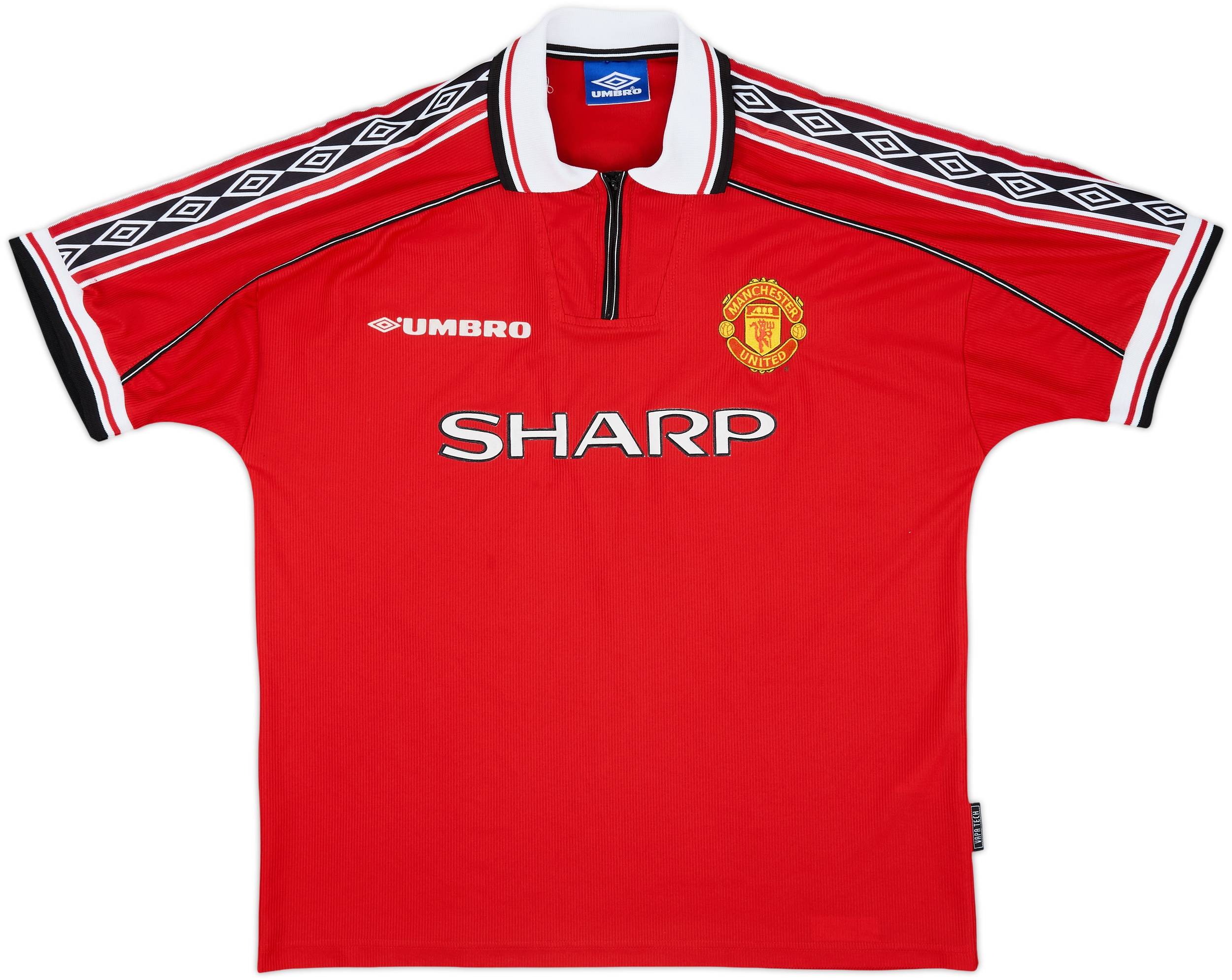 1998-00 Manchester United Home Shirt Beckham #7 - 8/10 - (XL)