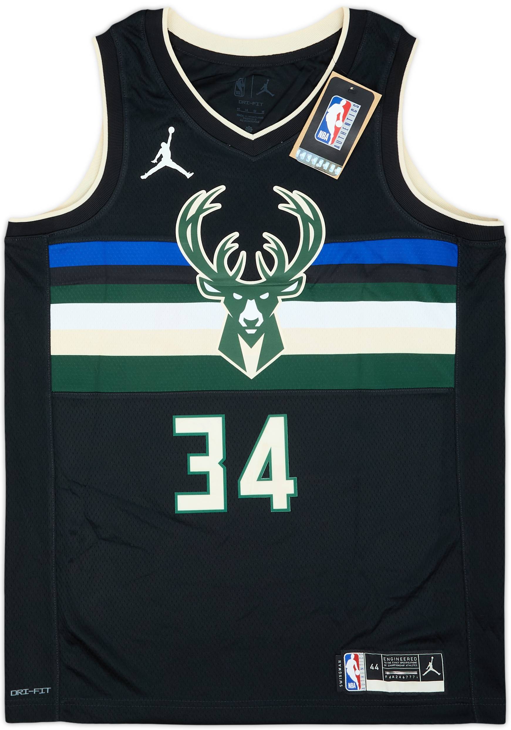 2020-22 Milwaukee Bucks Antetokounmpo #34 Nike Swingman Alternate