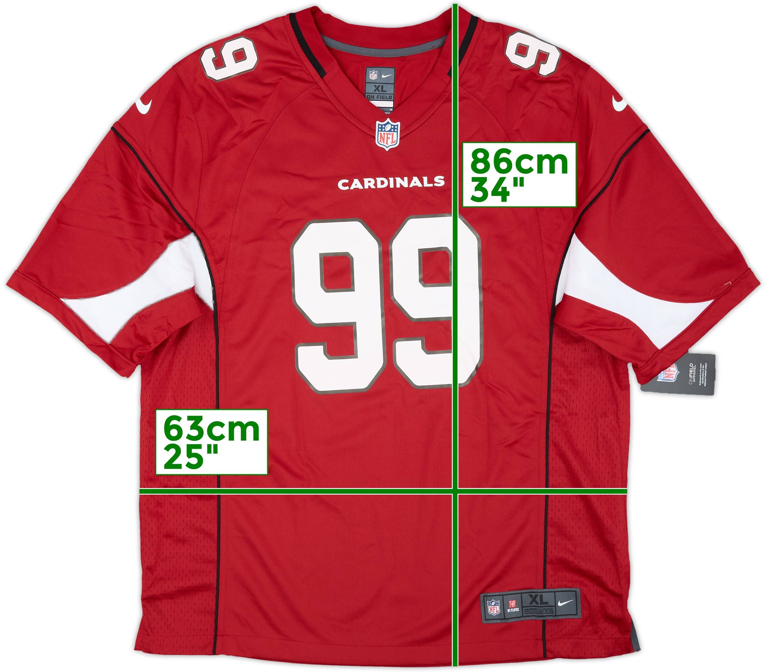 2021-22 Arizona Cardinals Watt #99 Nike Game Home Jersey (XL)