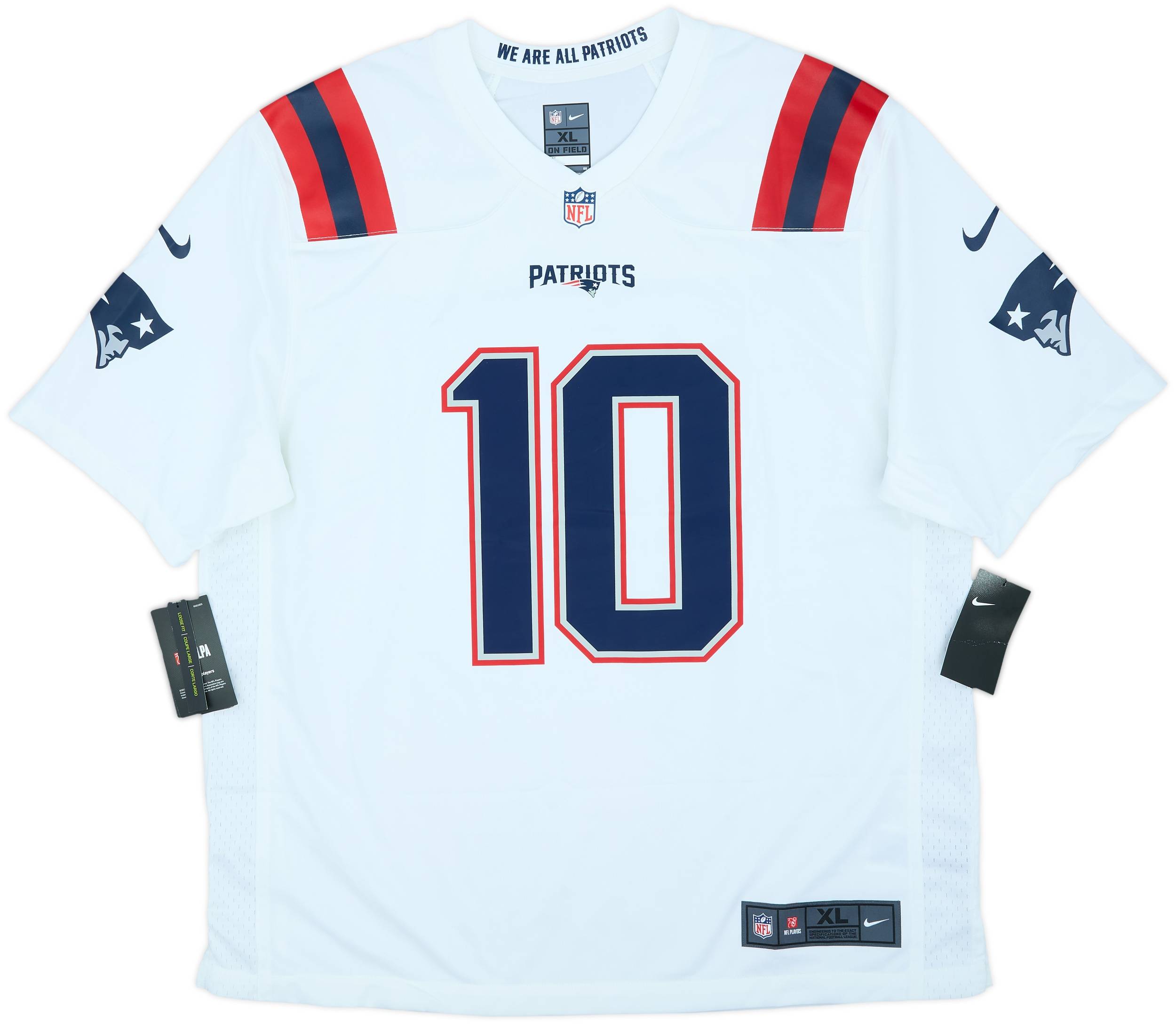 NIKE NFL PATRIOTS Jones 10 ユニホーム 2021-23 New England Patriots Jones #10 Nike Game Away Jersey (XL)