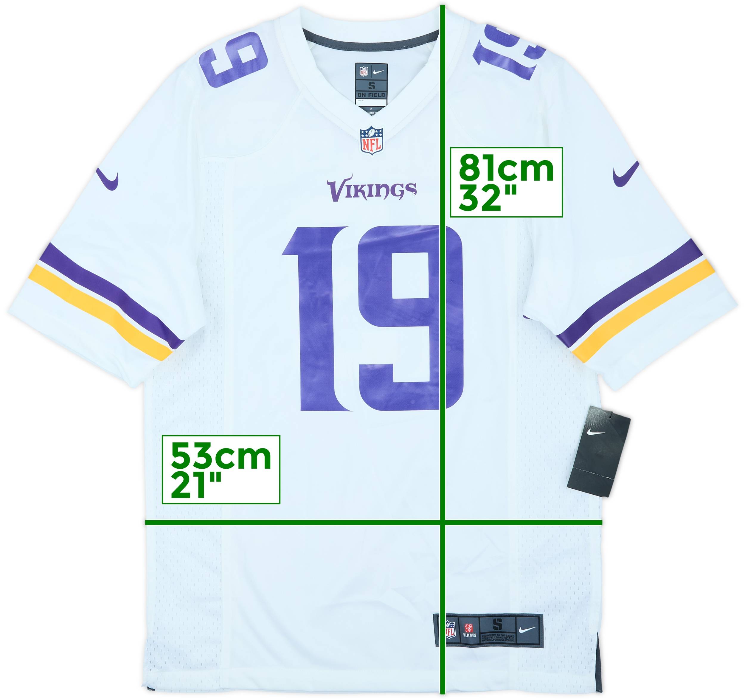 2013-22 Minnesota Vikings Thielen #19 Nike Game Away Jersey (S)