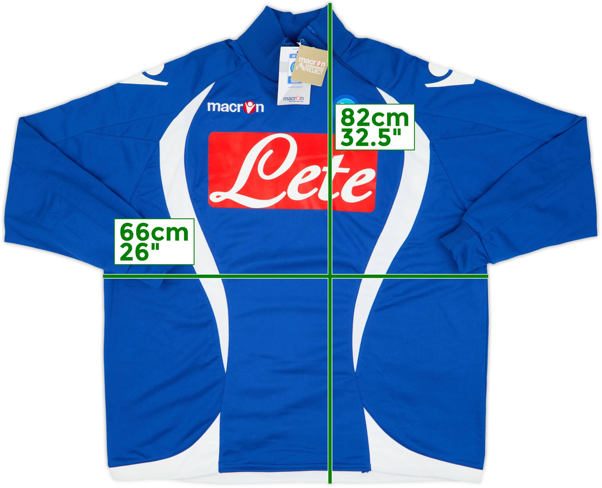2009-10 Napoli Macron 1/4 Zip Drill Top (XXL)