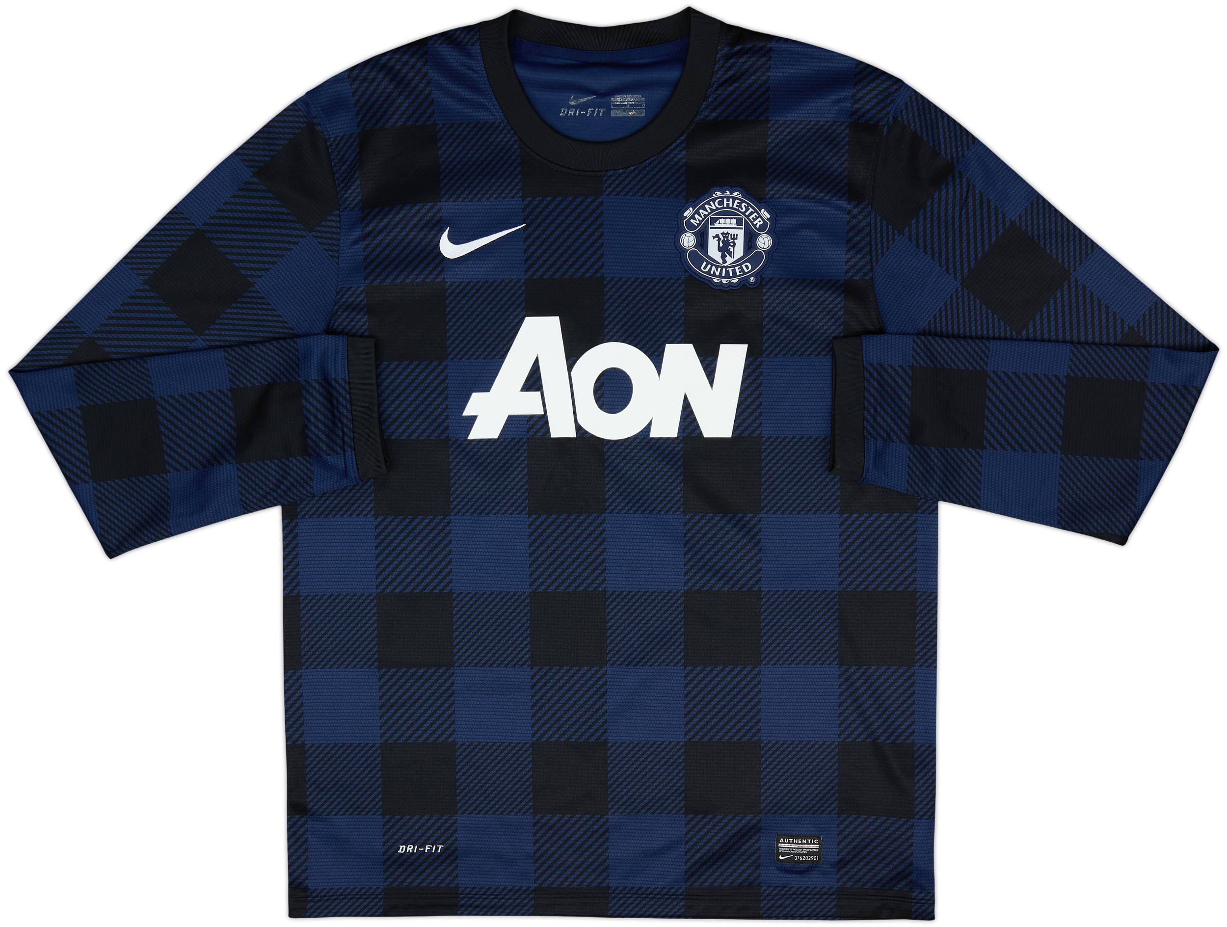 2013-14 Manchester United Away L/S Shirt Rooney #10 - 7/10 - (L)