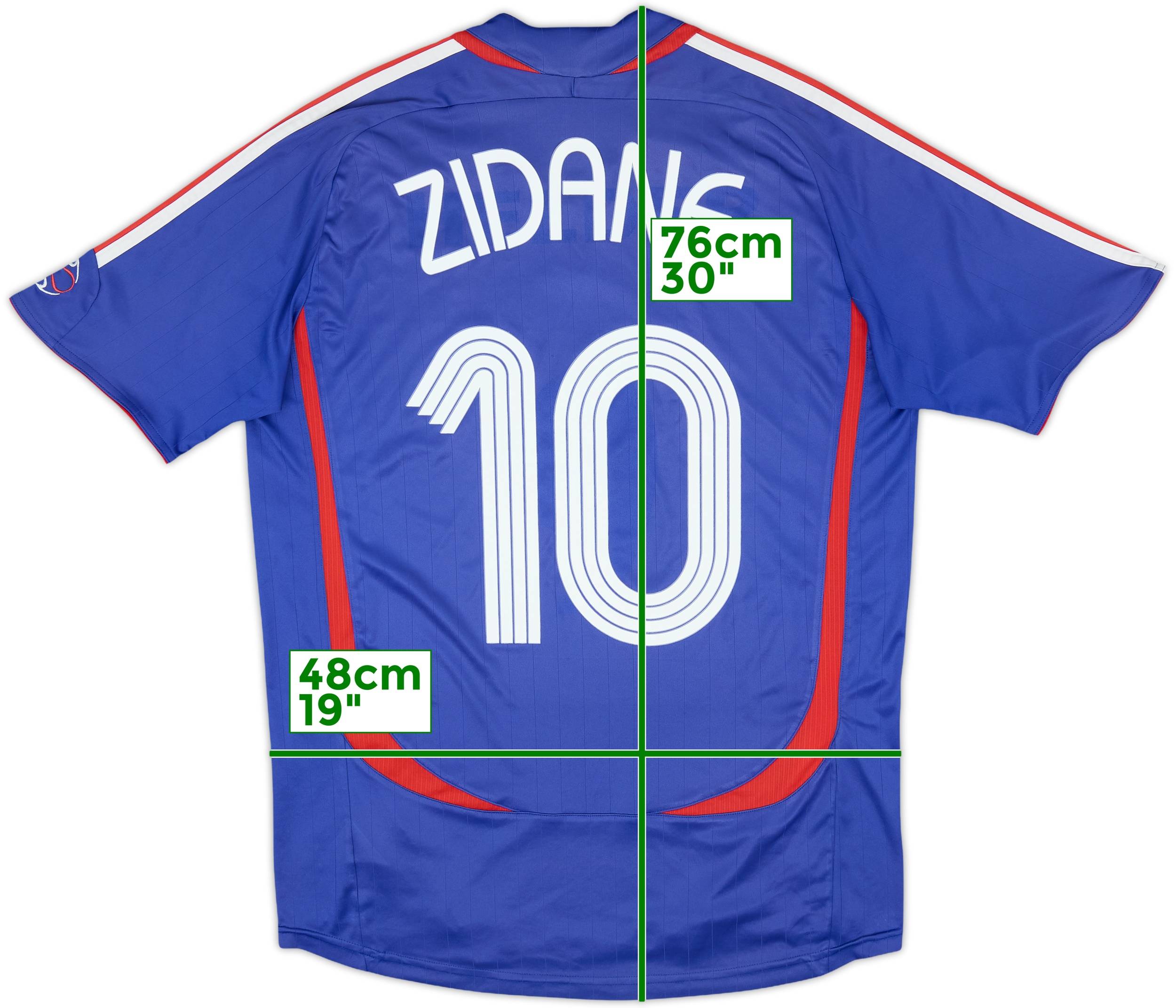 2006-07 France Home Shirt Zidane #10 - 5/10 - (M)