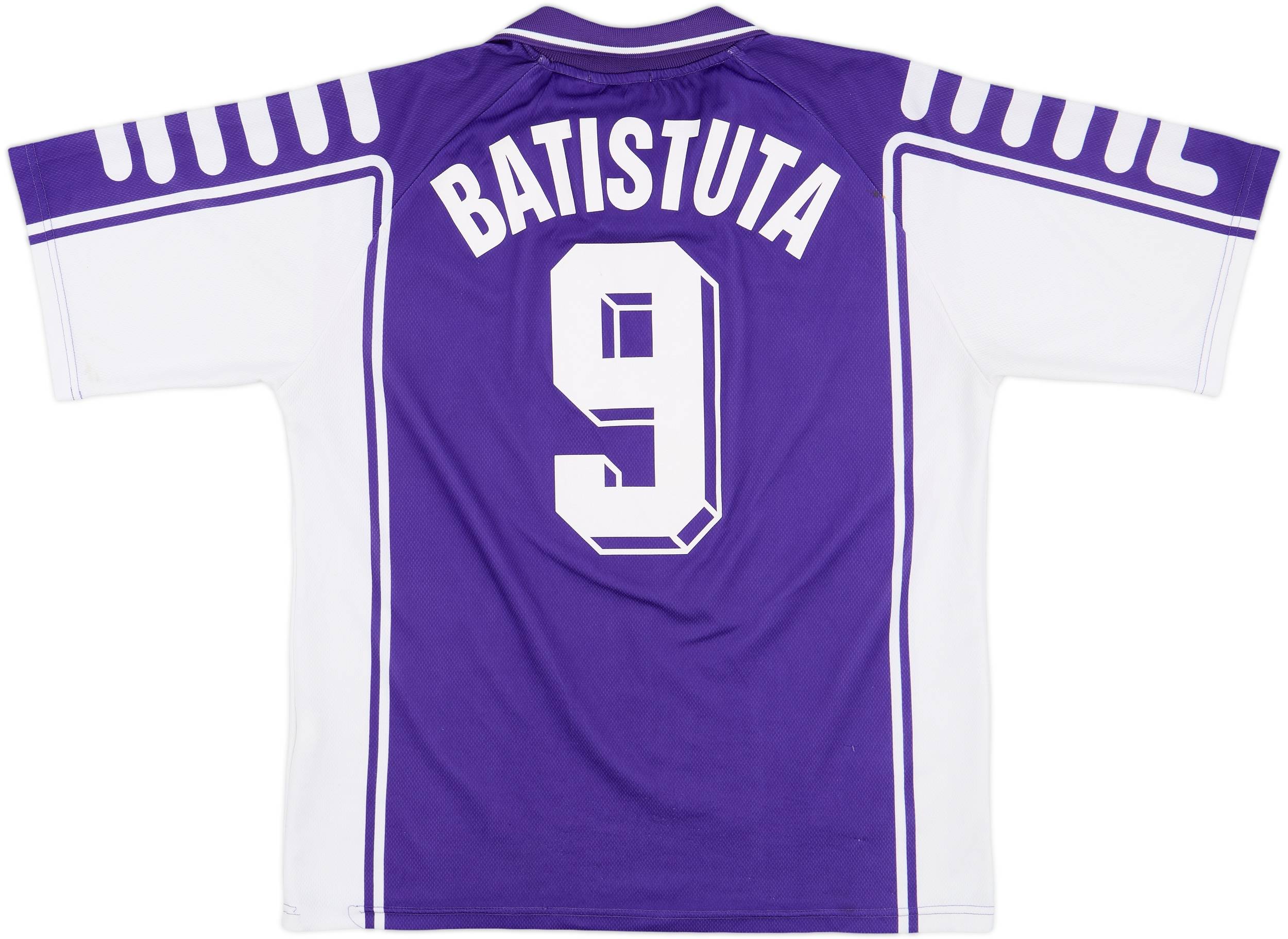 1999-00 Fiorentina Home Shirt Batistuta #9 - 7/10 - (L)