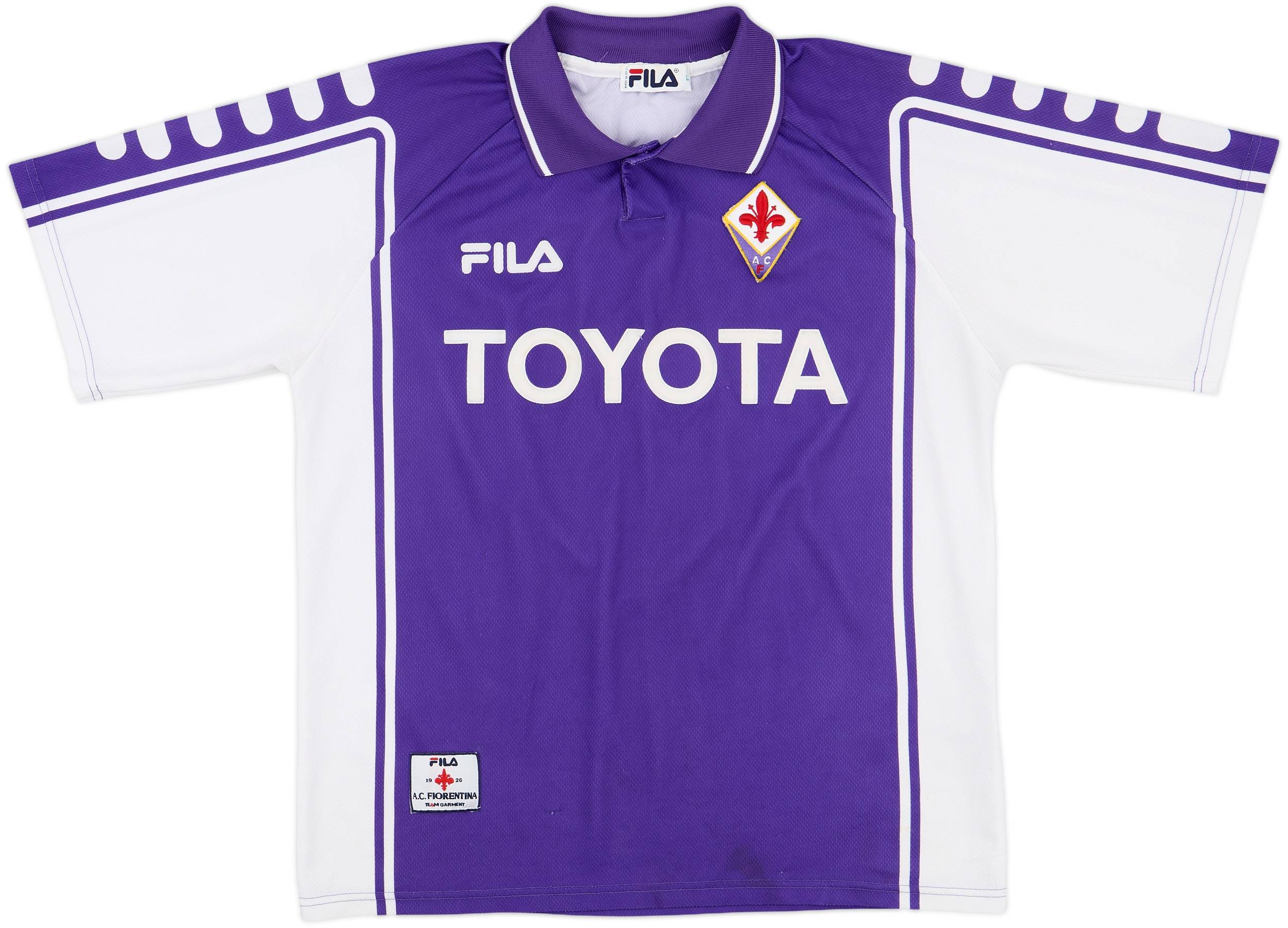【正規品 98-99 Fila Fiorentina BATISTUTA #9】 Fiorentina 1998/99 Batistuta #9 Home Retro Vintage Soccer Football