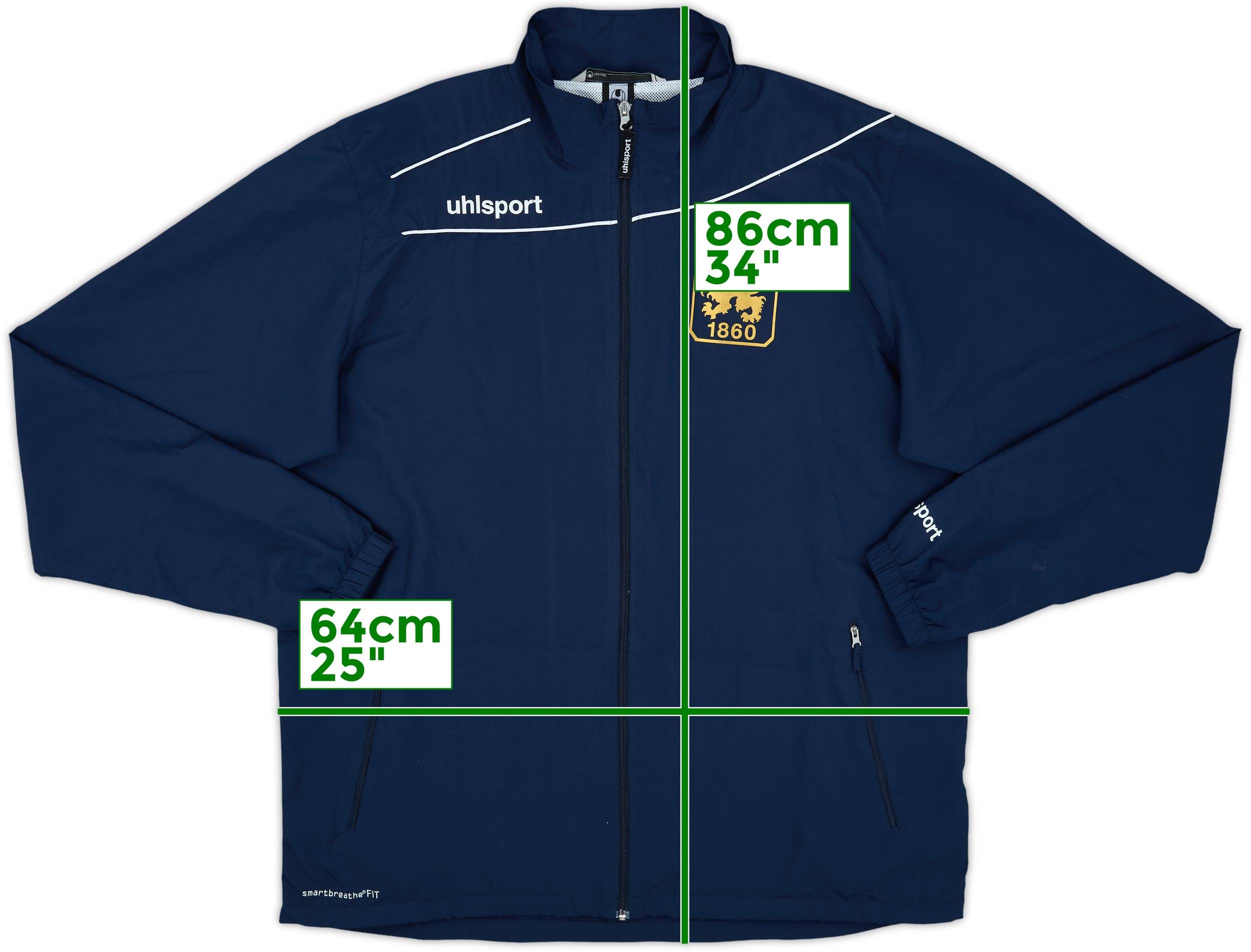 2012-13 1860 Munich Uhlsport Track Jacket - 8/10 - (3XL)