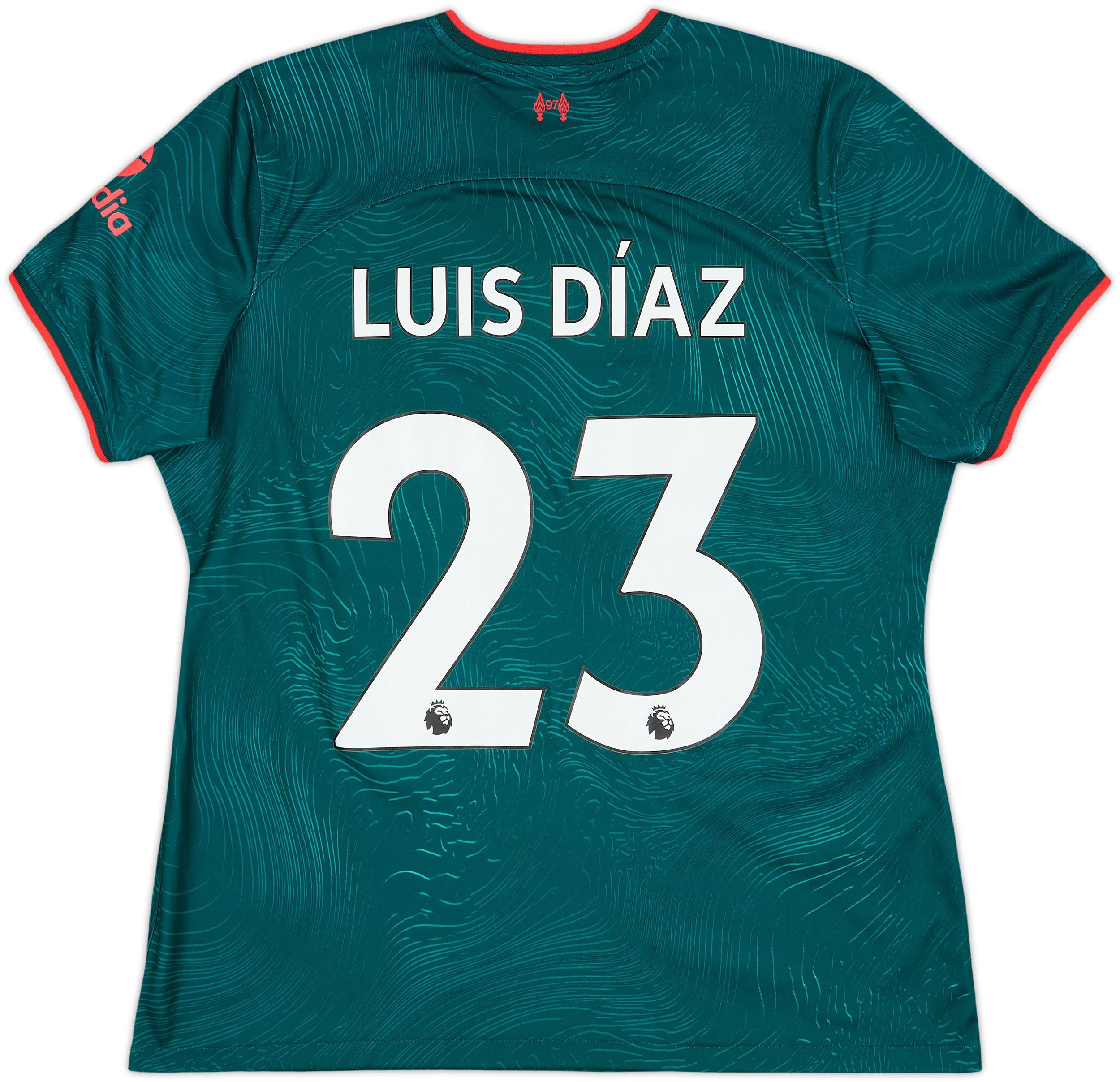 2022-23 Liverpool Third Shirt Luis Diaz #23 - 10/10 - (Women's XL)
