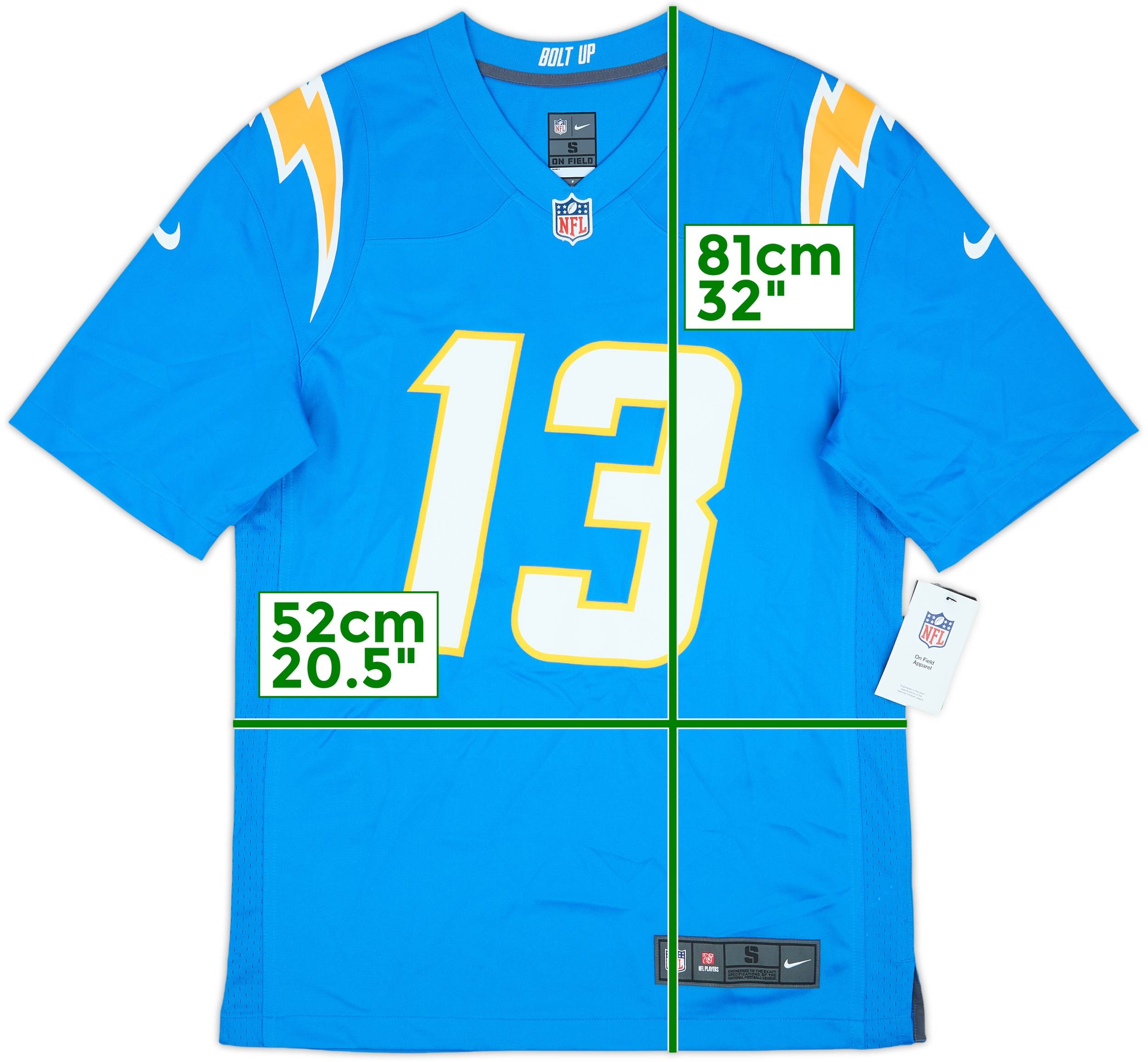 2020-23 LA Chargers Allen #13 Nike Game Home Jersey (S)