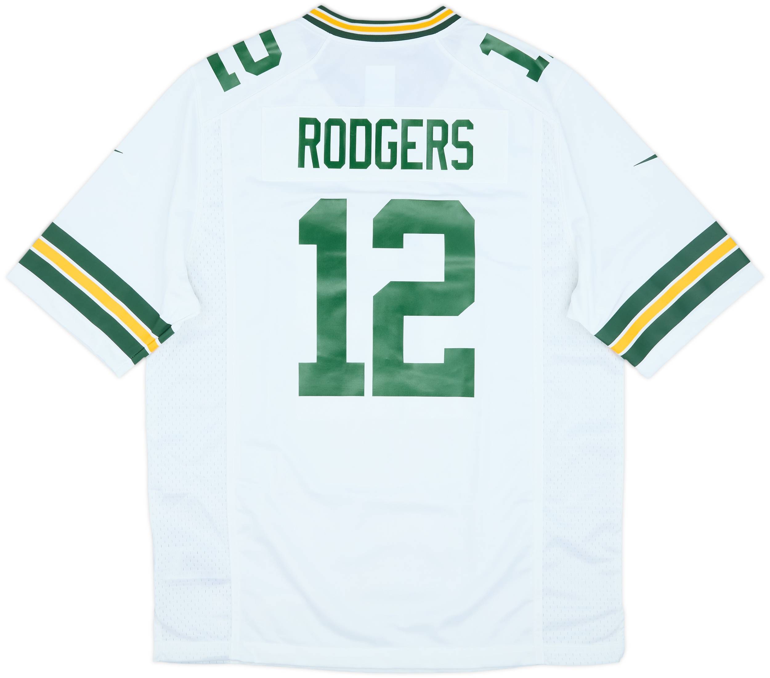 2012-22 Green Bay Packers Rodgers #12 Nike Game Away Jersey (L)