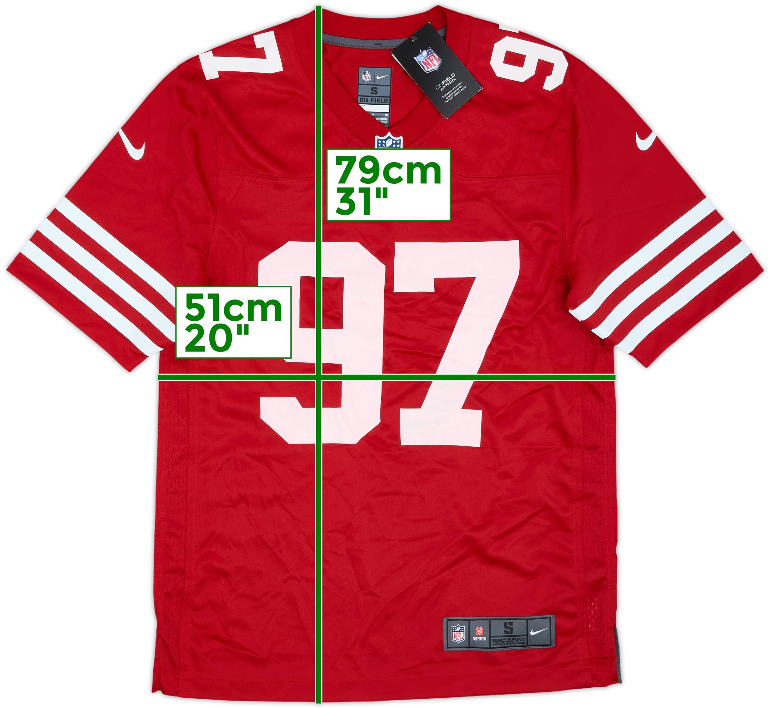 NFL ジャージ　BOSA 97 アメリカサイズXL 2022-25 San Francisco 49ers Bosa #97 Nike Game Home Jersey (S)
