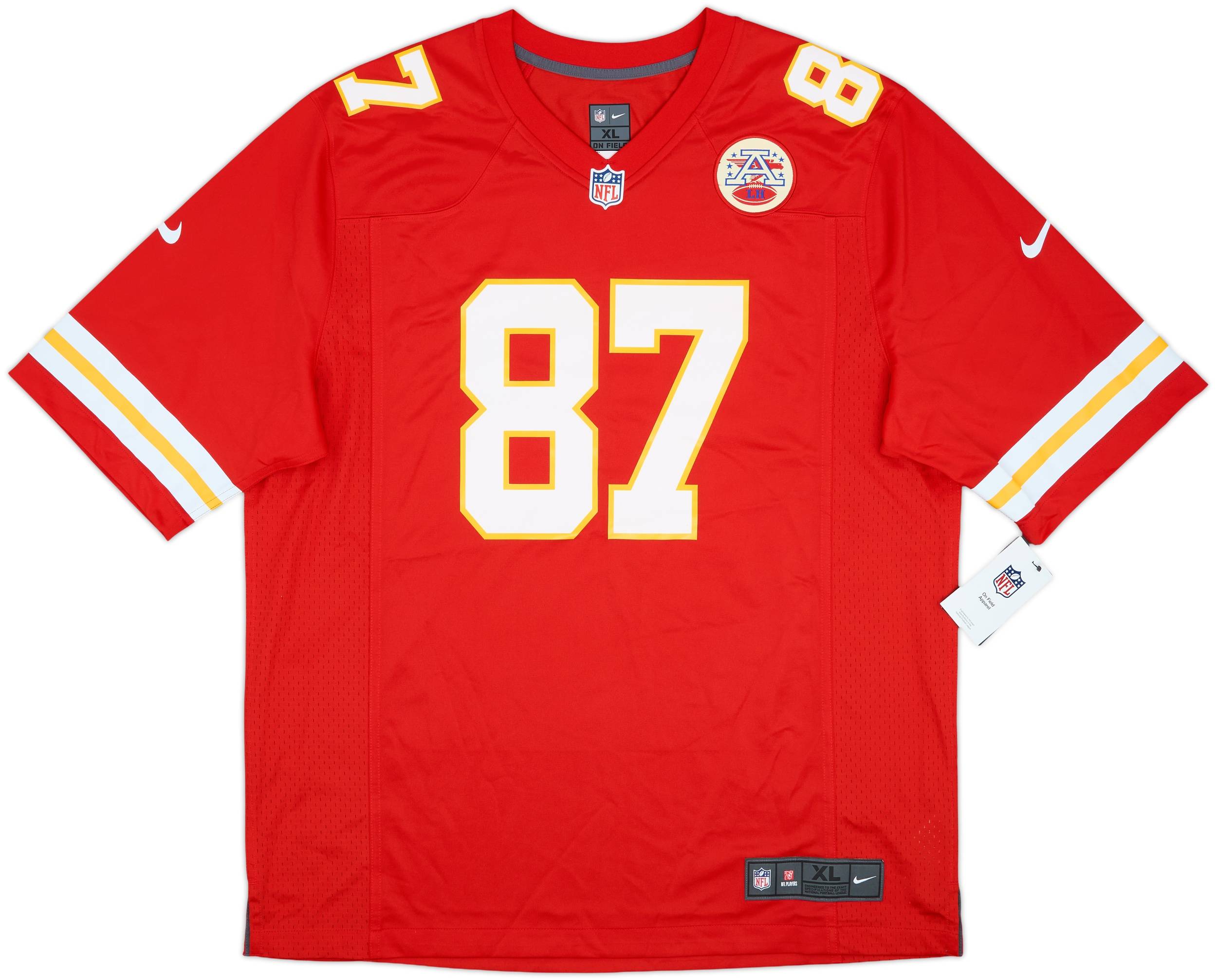 2013-25 Kansas City Chiefs Kelce #87 Nike Game Home Jersey (XL)