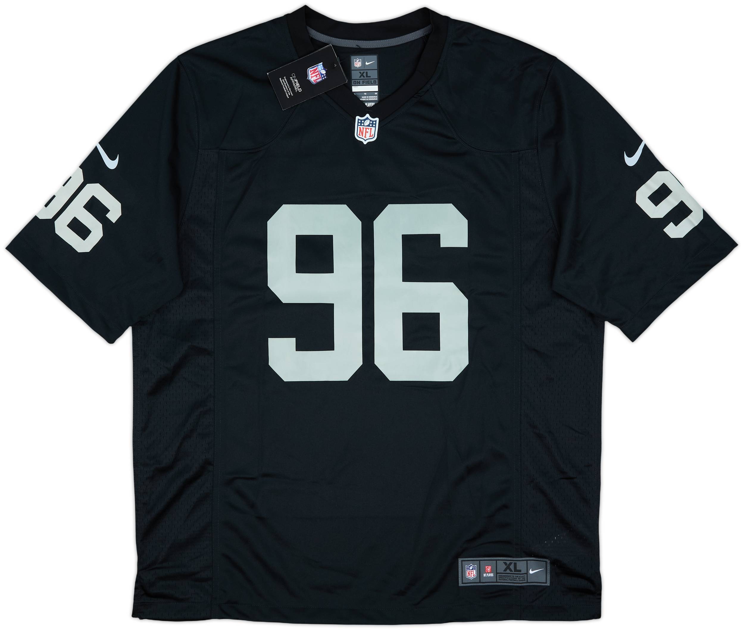 2020-22 Las Vegas Raiders Ferrell #96 Nike Game Home Jersey (XL)