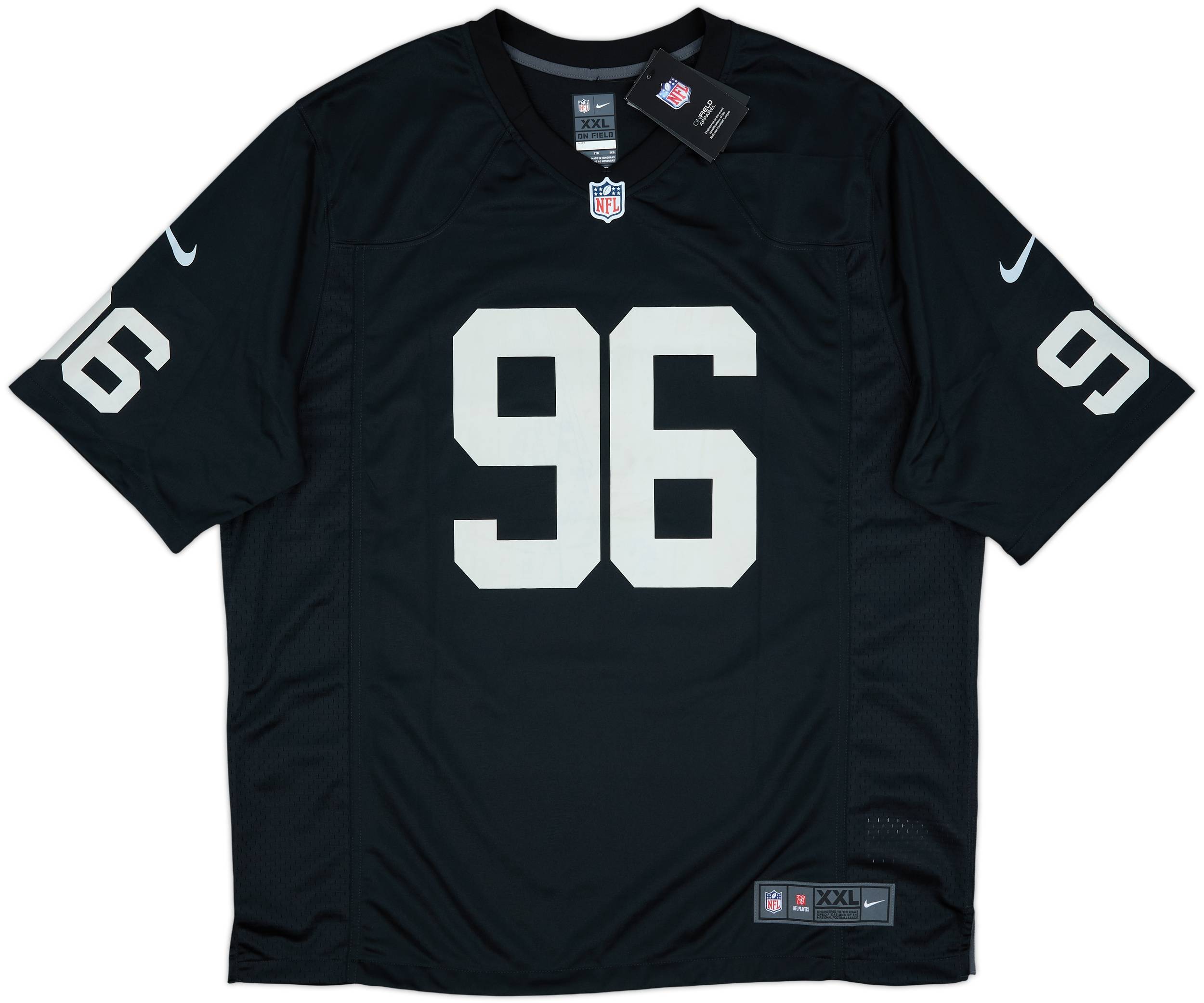 2020-22 Las Vegas Raiders Ferrell #96 Nike Game Home Jersey (XXL)
