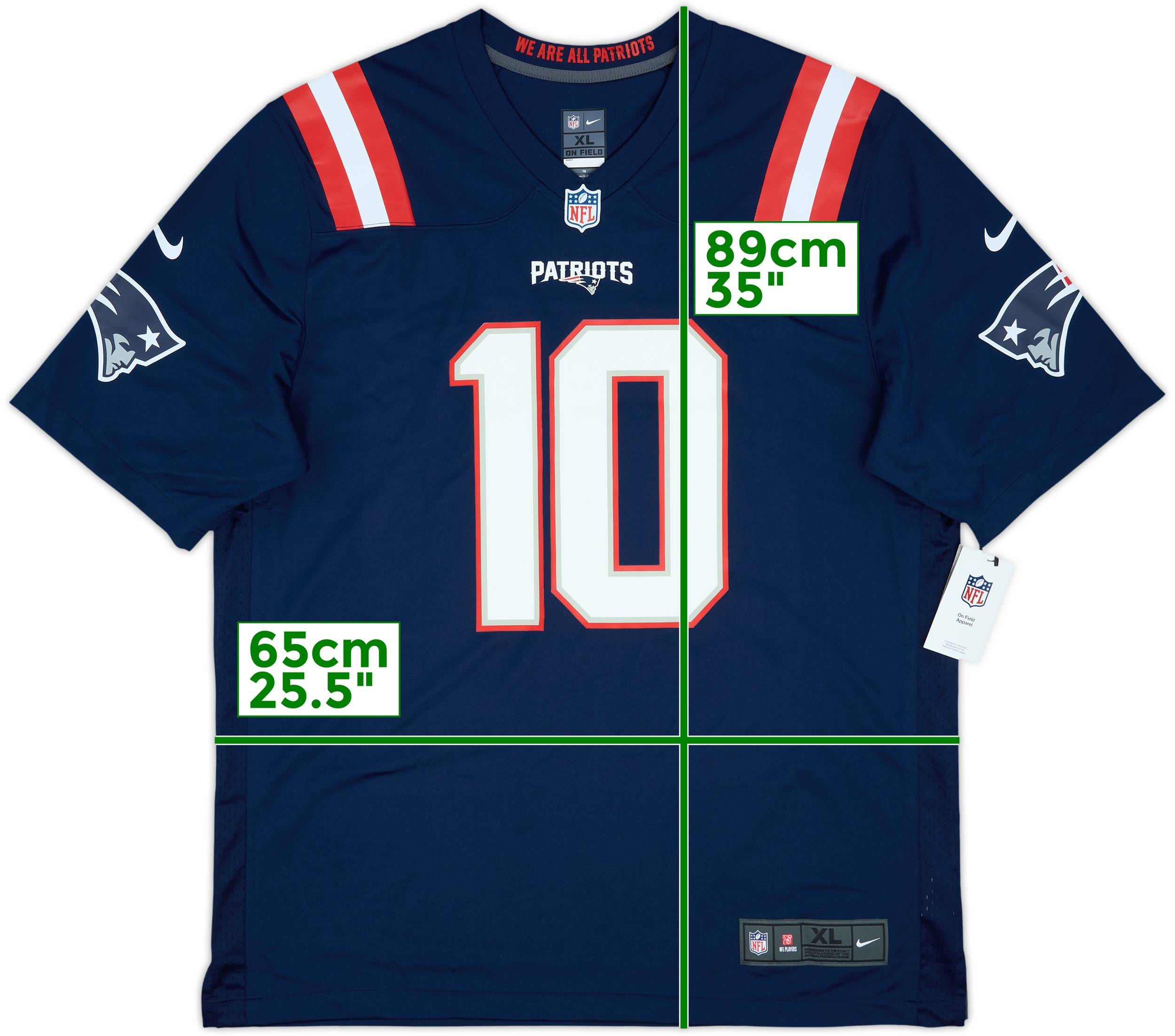 NIKE NFL PATRIOTS Jones 10 ユニホーム 2021-23 New England Patriots Jones #10 Nike Game Home Jersey (L)