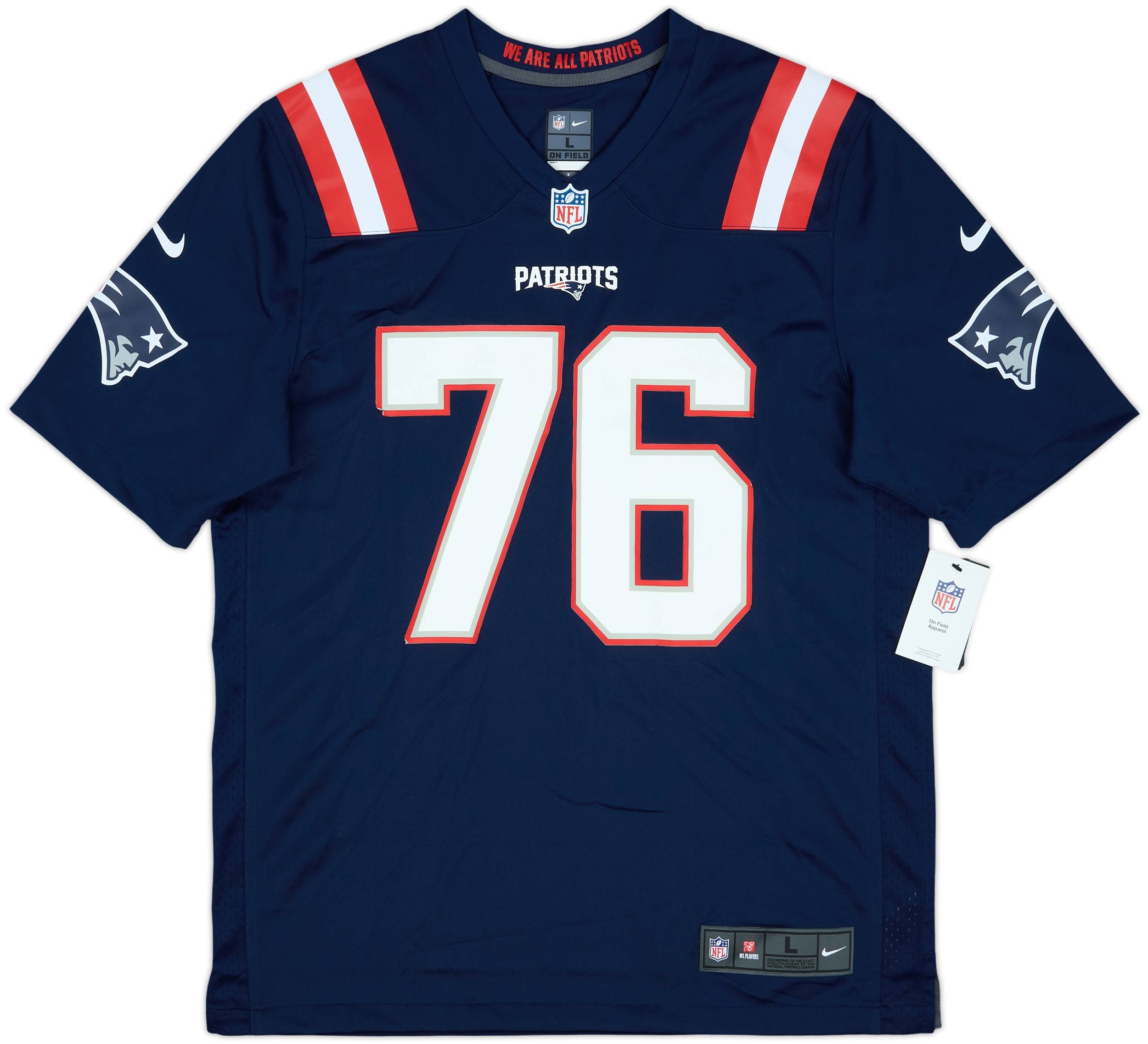L NIKE×NFL New England Patriots ジャージ 紺 Men's New England Patriots Austin Hooper Nike Navy Game Jersey