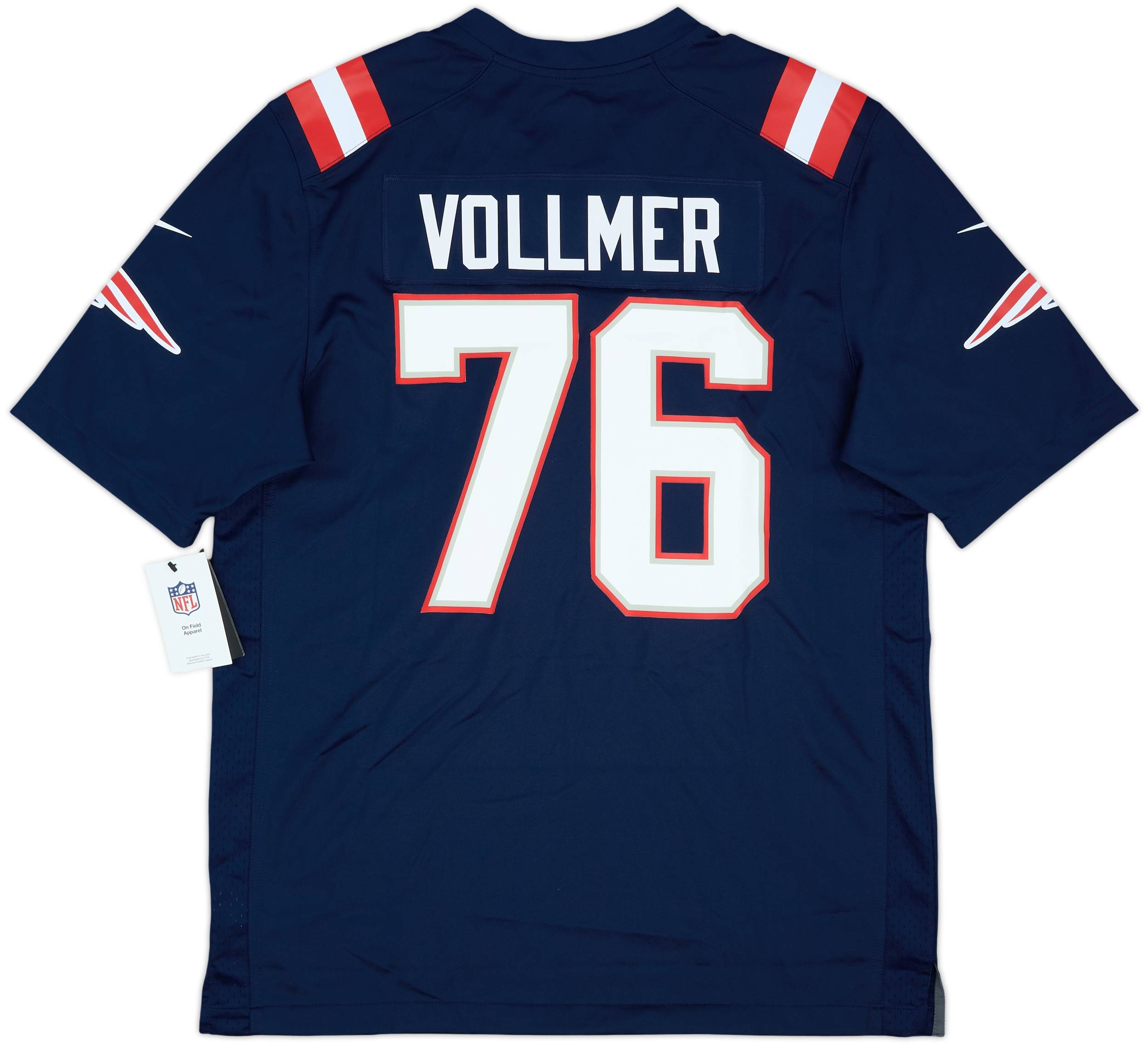 2016 New England Patriots Vollmer #76 Nike Game Alternate Jersey (L)