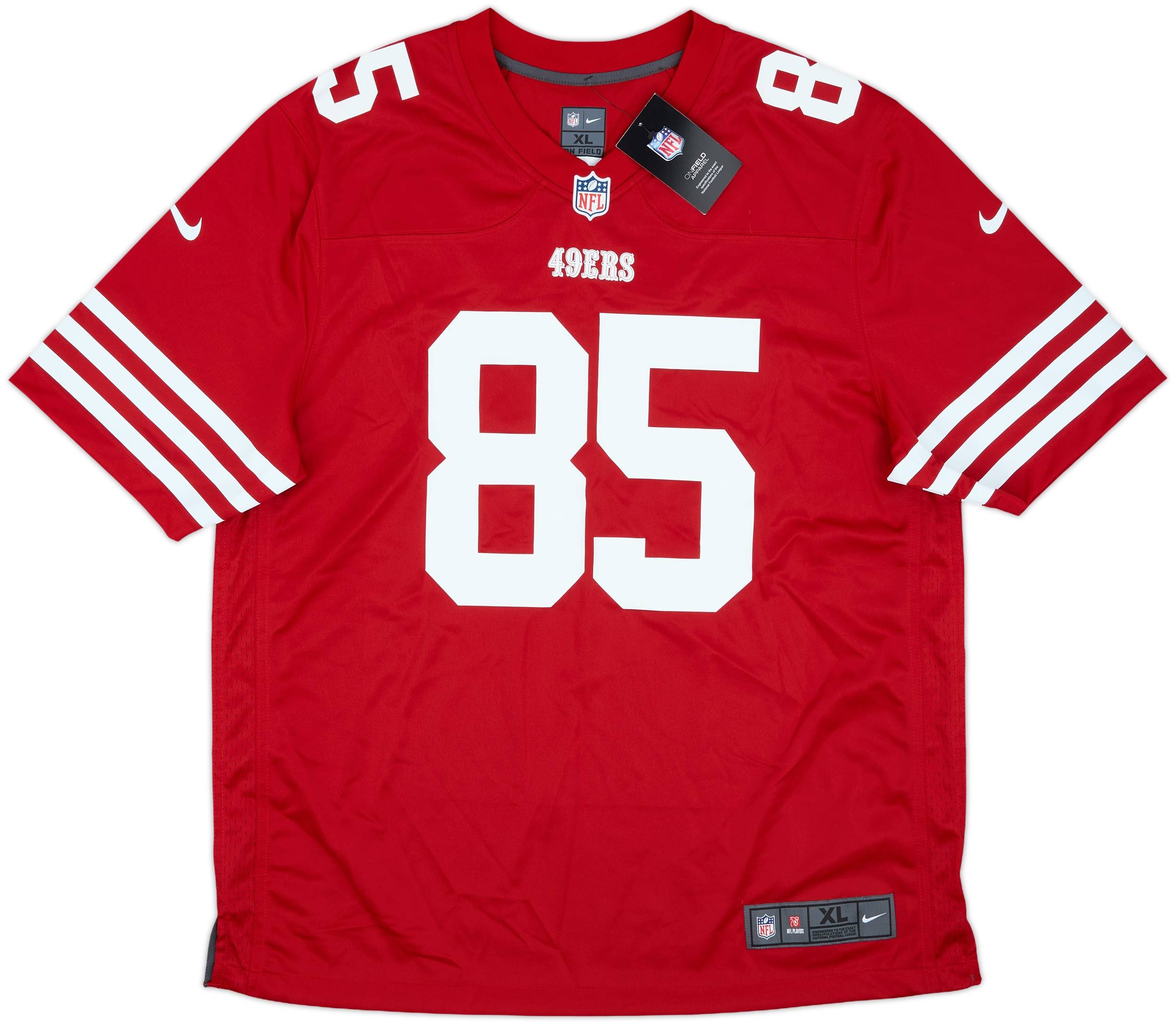Nike San Francisco 49ers フットボール アメフト XL 2022-25 San Francisco 49ers Kittle #85 Nike Game Home Jersey