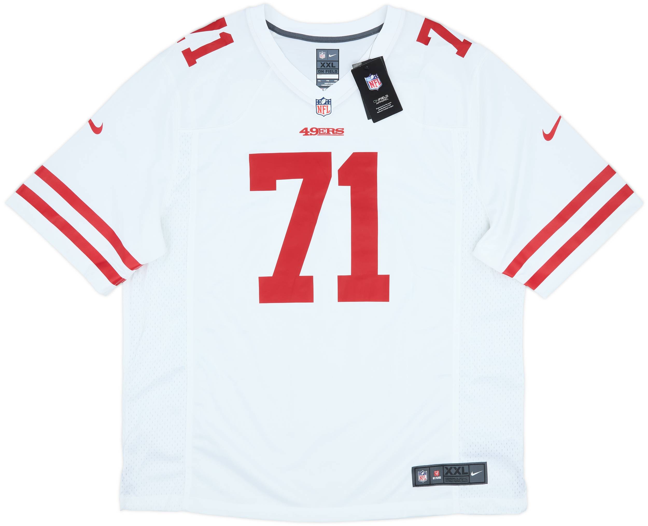 2020-25 San Francisco 49ers Williams #71 Nike Game Away Jersey (XXL)