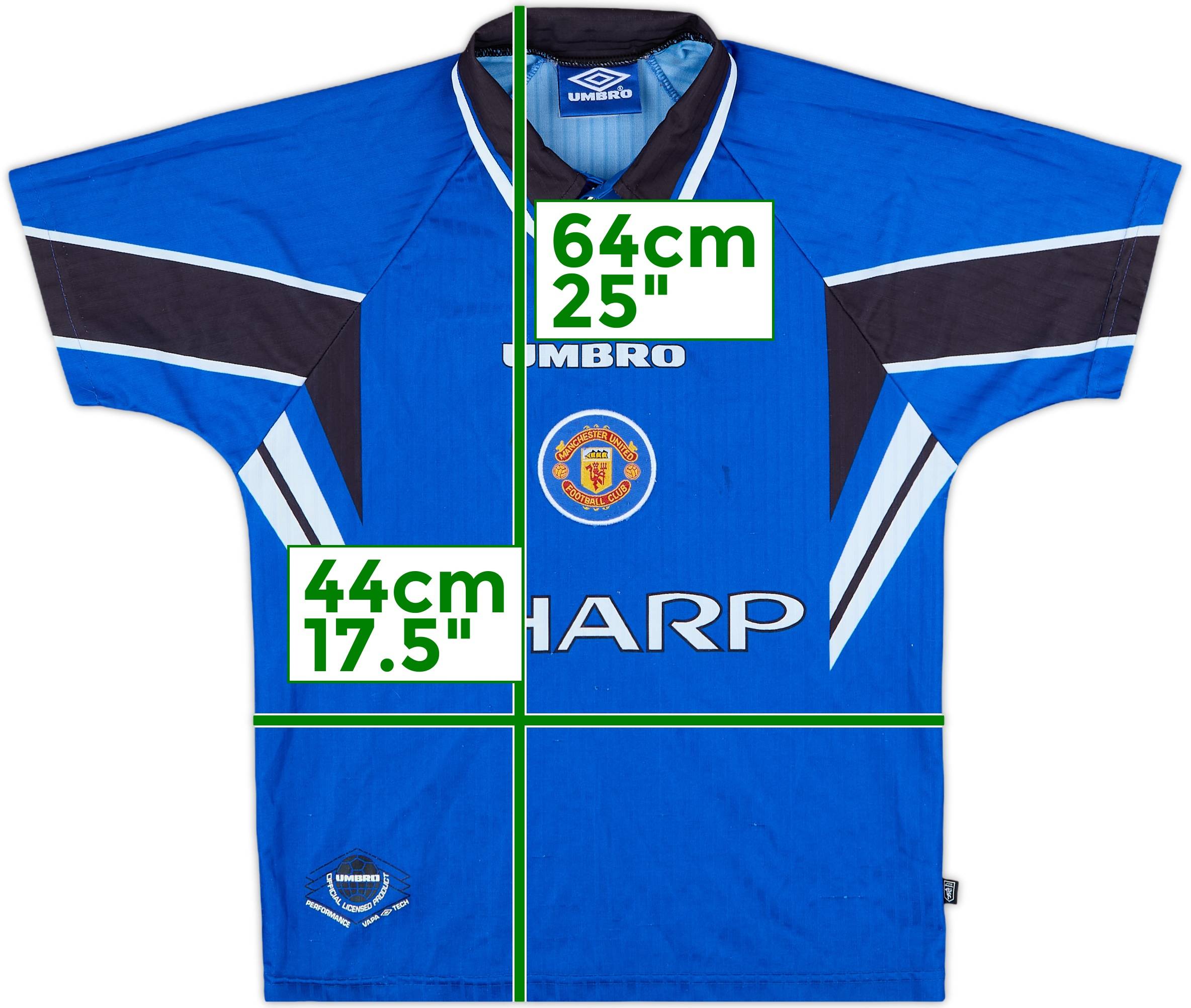 1996-98 Manchester United Third Shirt - 8/10 - (L.Boys)