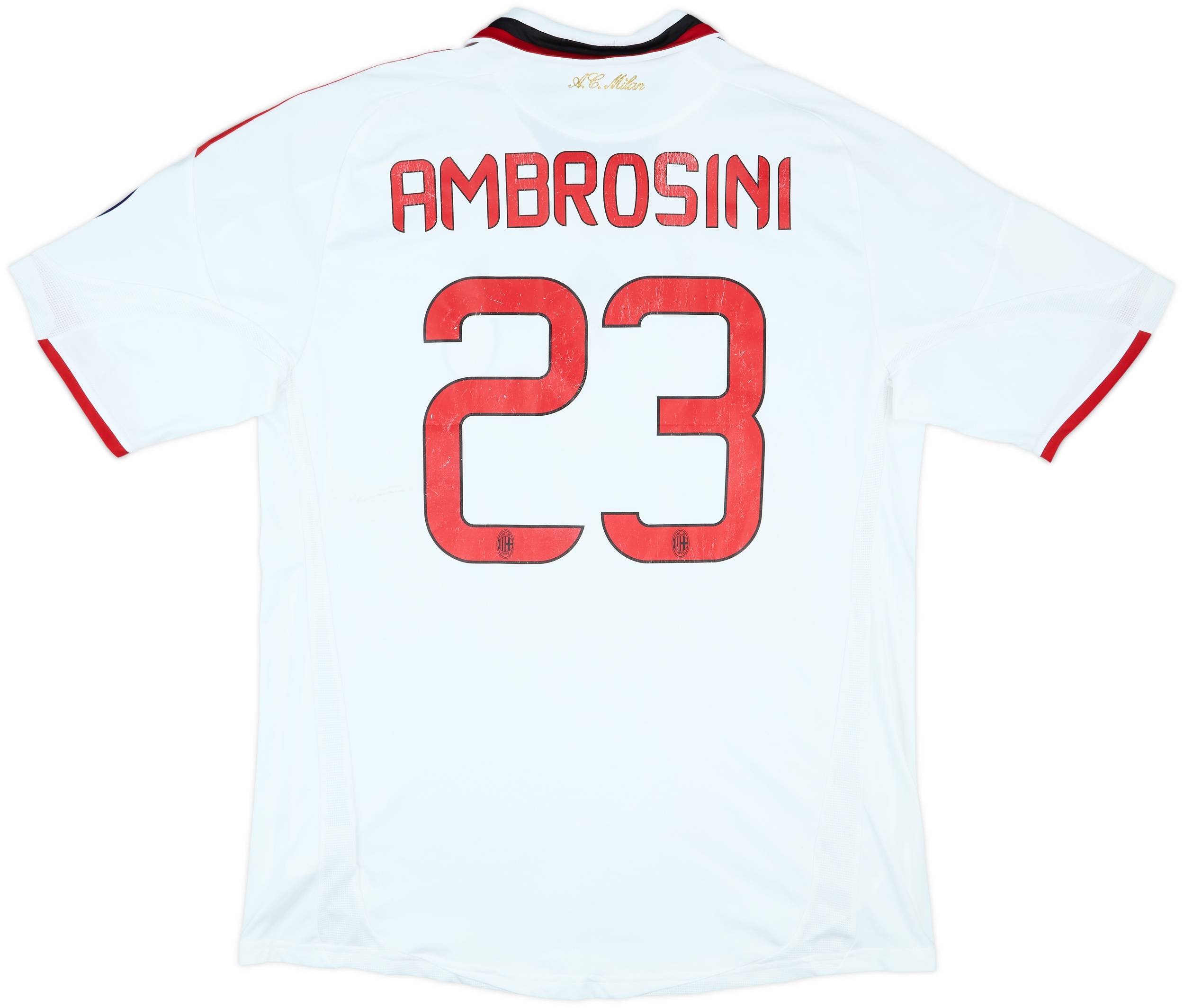 ACミラン AMBROSINI 23番 シャツ 2009-10 AC Milan Away Shirt Ambrosini #23 - 5/10 - (XL)