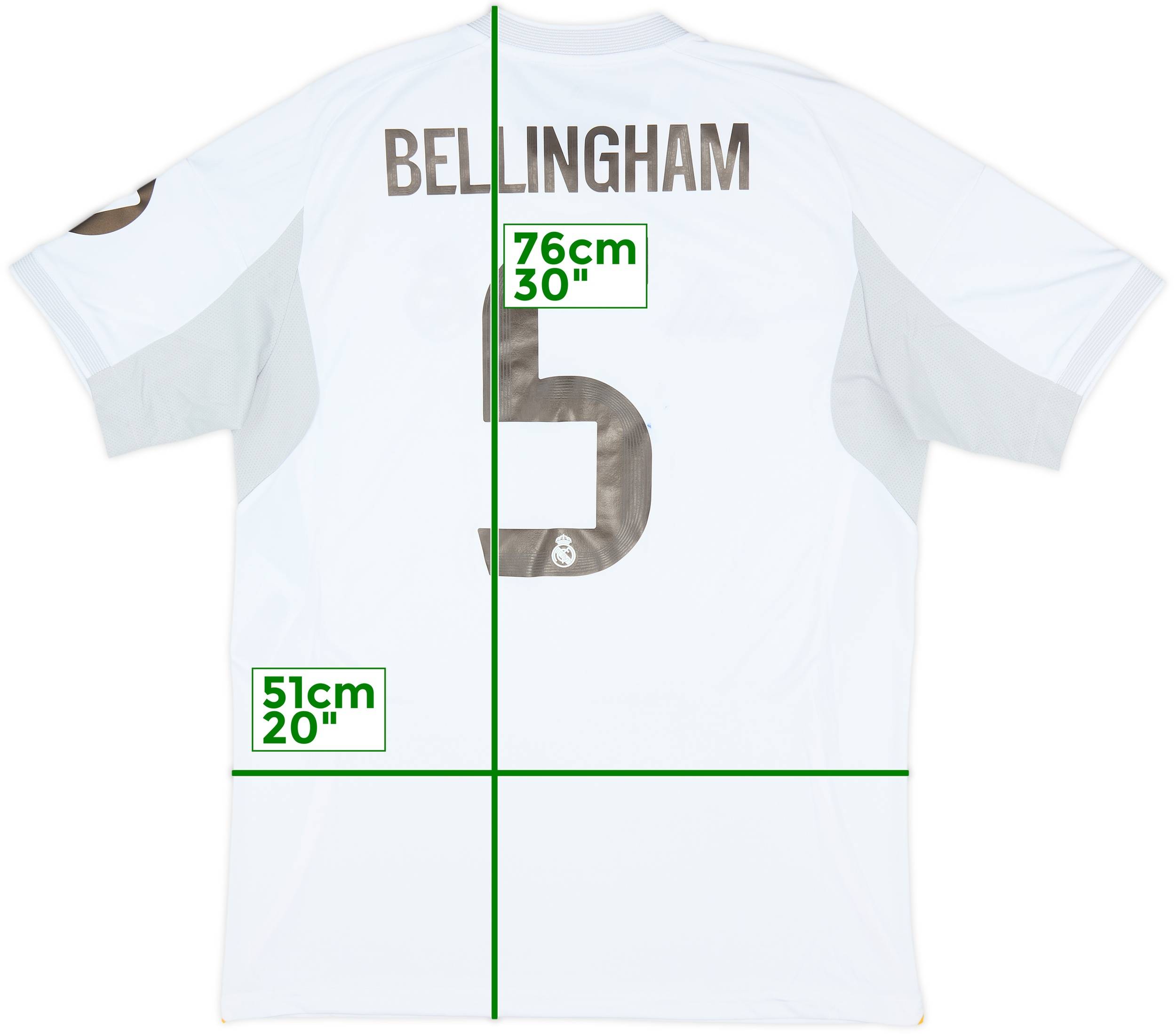 2025-26 Real Madrid Home Shirt Bellingham #5 (L)