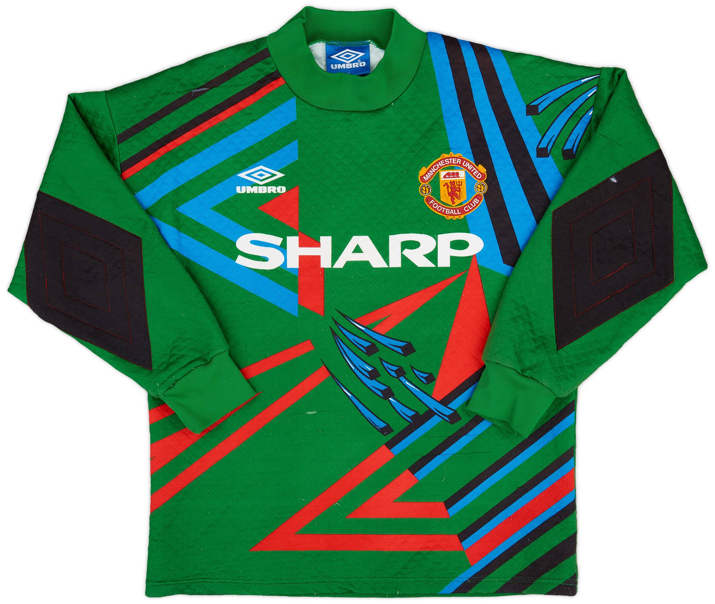 1992-93 Manchester United GK Shirt #1 (Schmeichel) - 8/10 - (S)