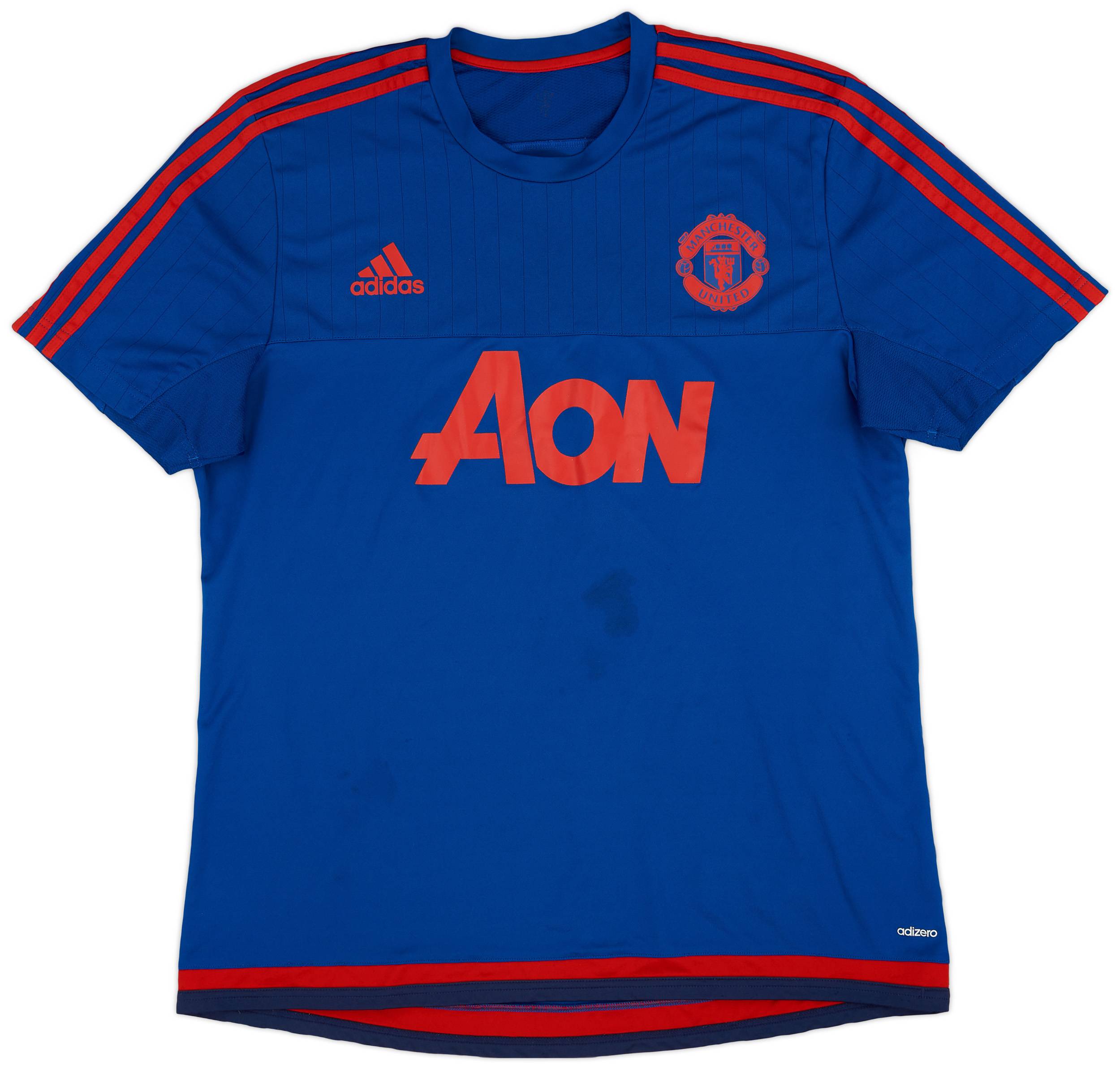 2015-16 Manchester United adizero Training Shirt - 9/10 - (XL)
