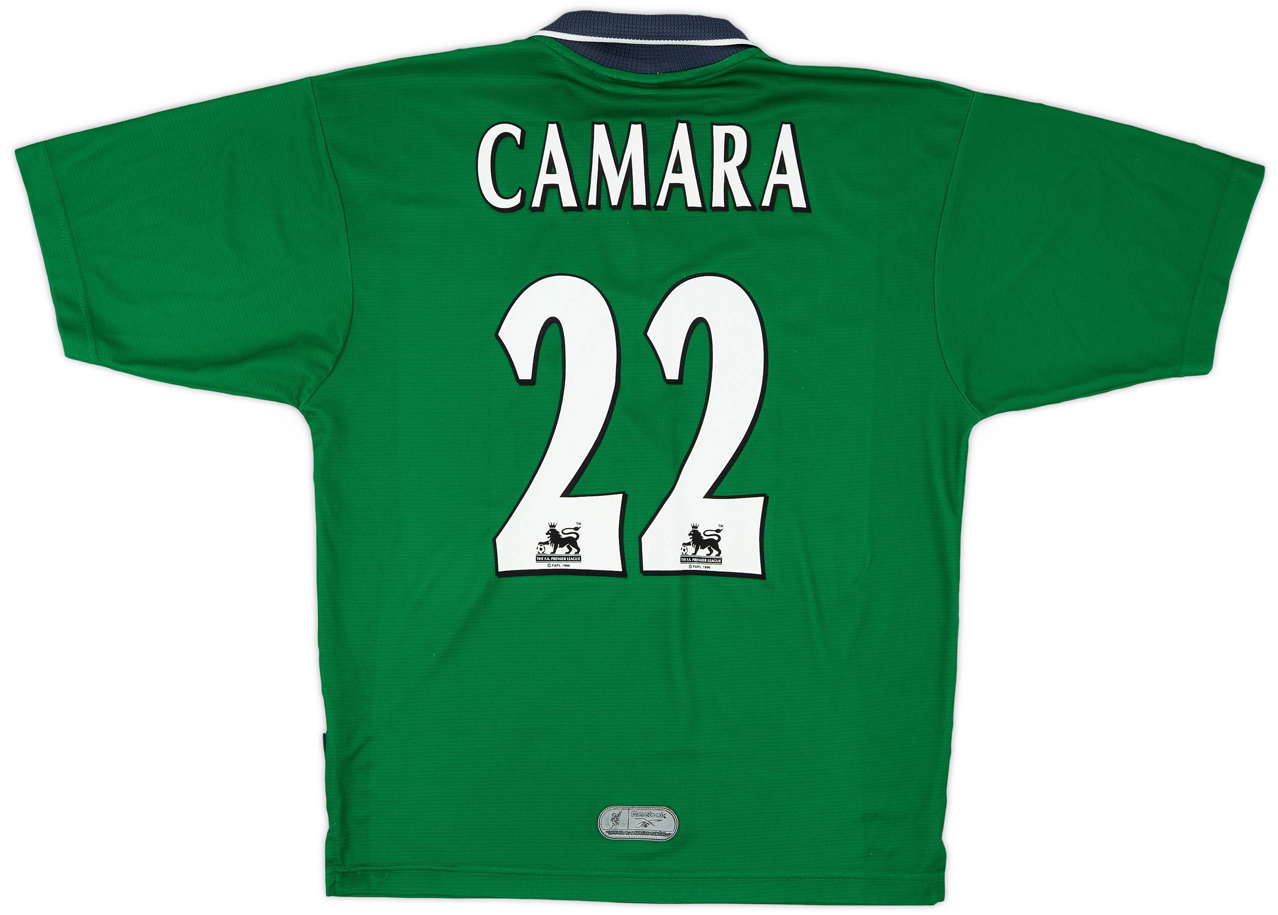 1999 00 Liverpool Away Shirt Camara 22 6 10 M