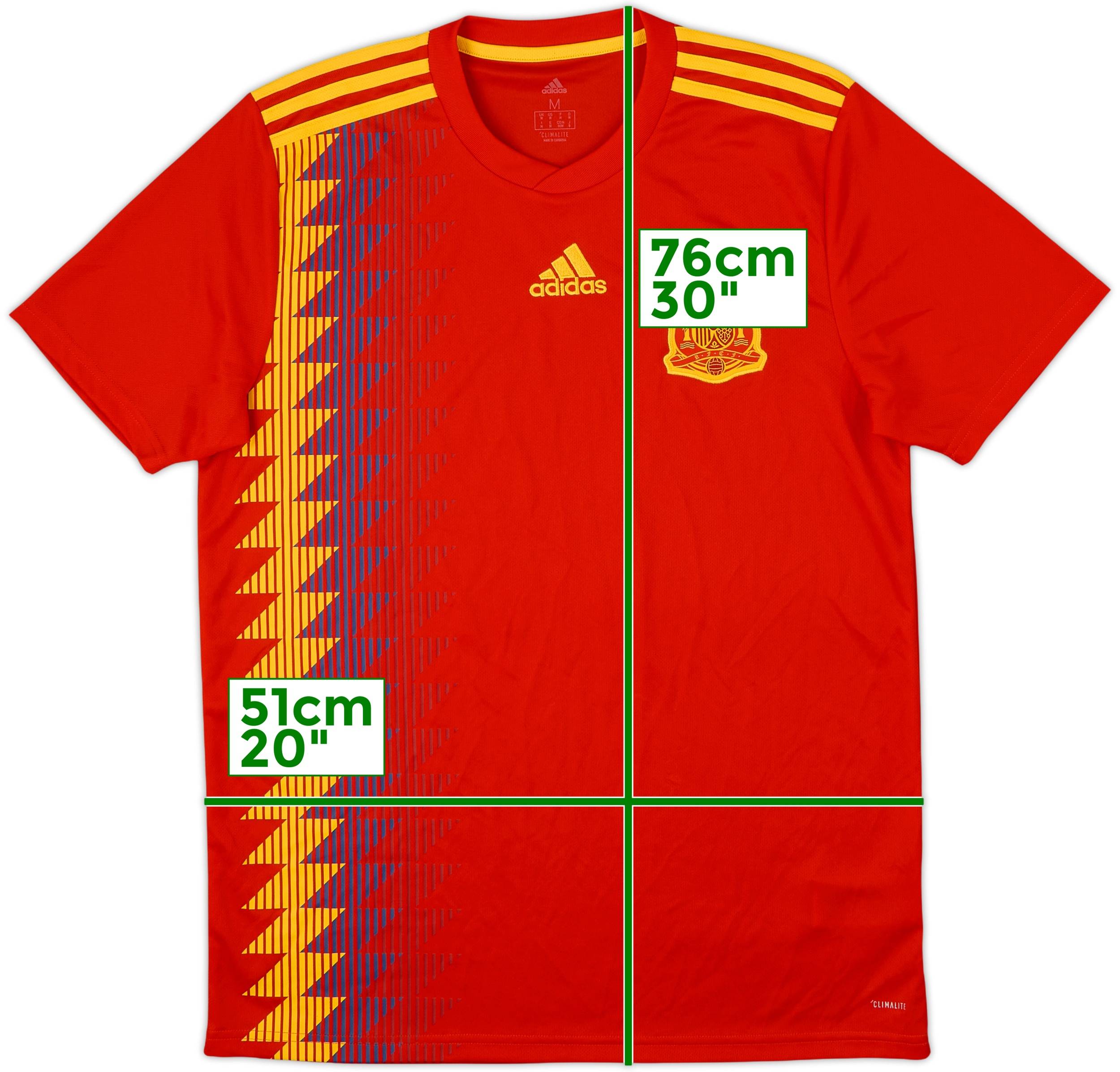 2018-19 Spain Home Shirt - 10/10 - (L)