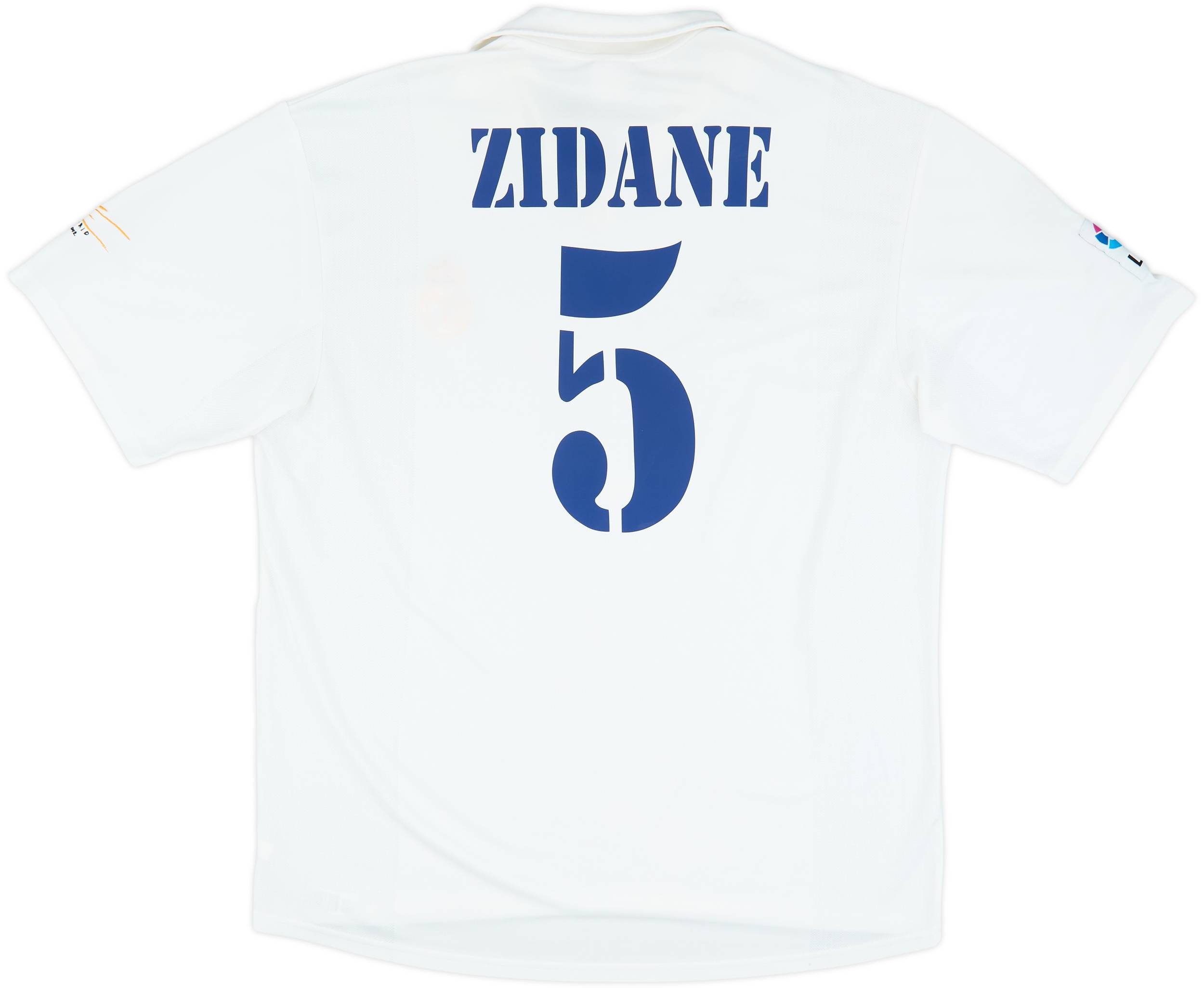 2002-03 Real Madrid Centenary Home Shirt Zidane #5 - 9/10 - (XL)