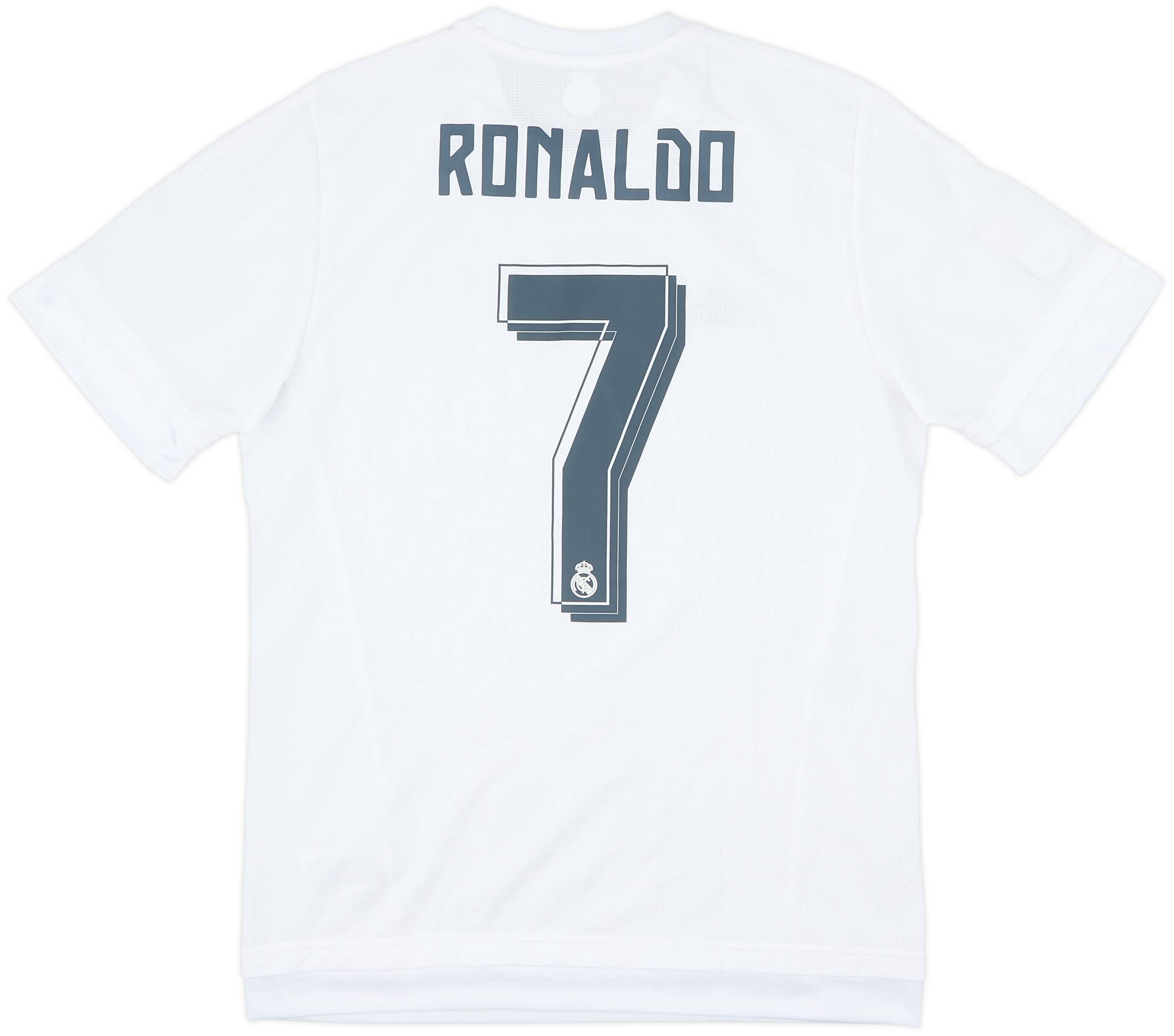 2015-16 Real Madrid Home Shirt Ronaldo #7 - 9/10 - (S)
