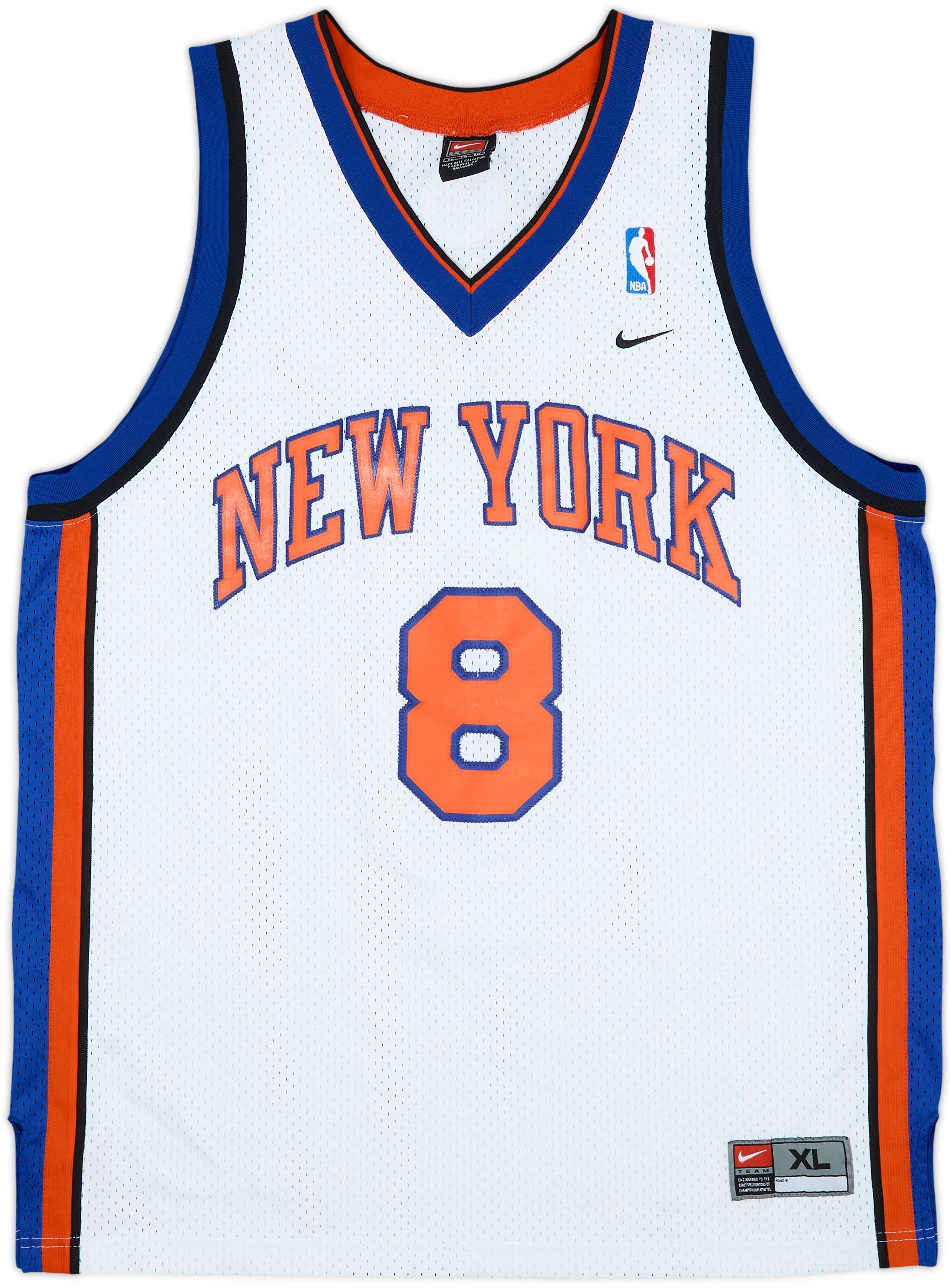 2000-01 New York Knicks Sprewell #8 Nike Swingman Home Jersey - 6
