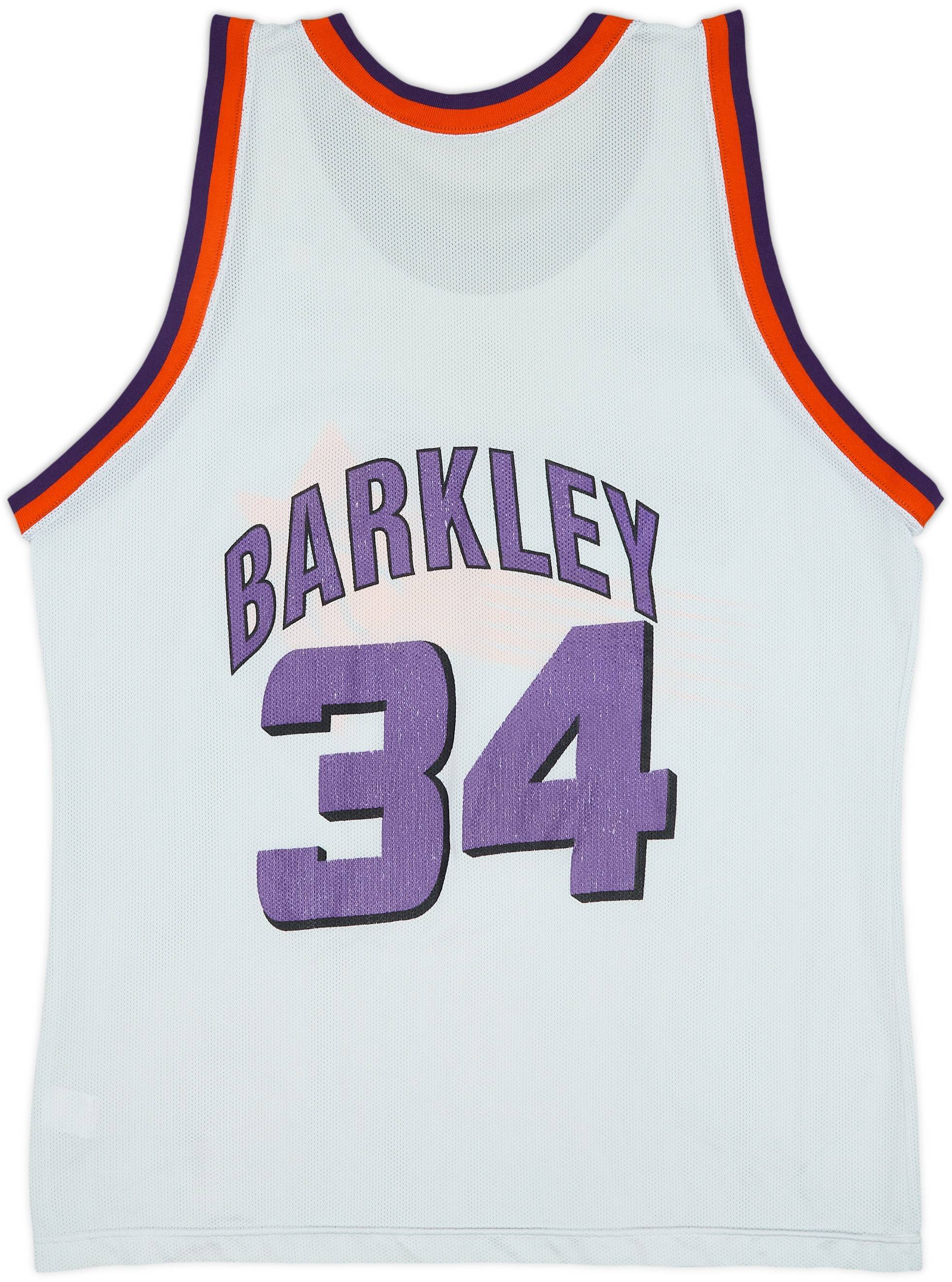 1992-95 Phoenix Suns Barkley #34 Champion Home Jersey - 6/10 - (L)