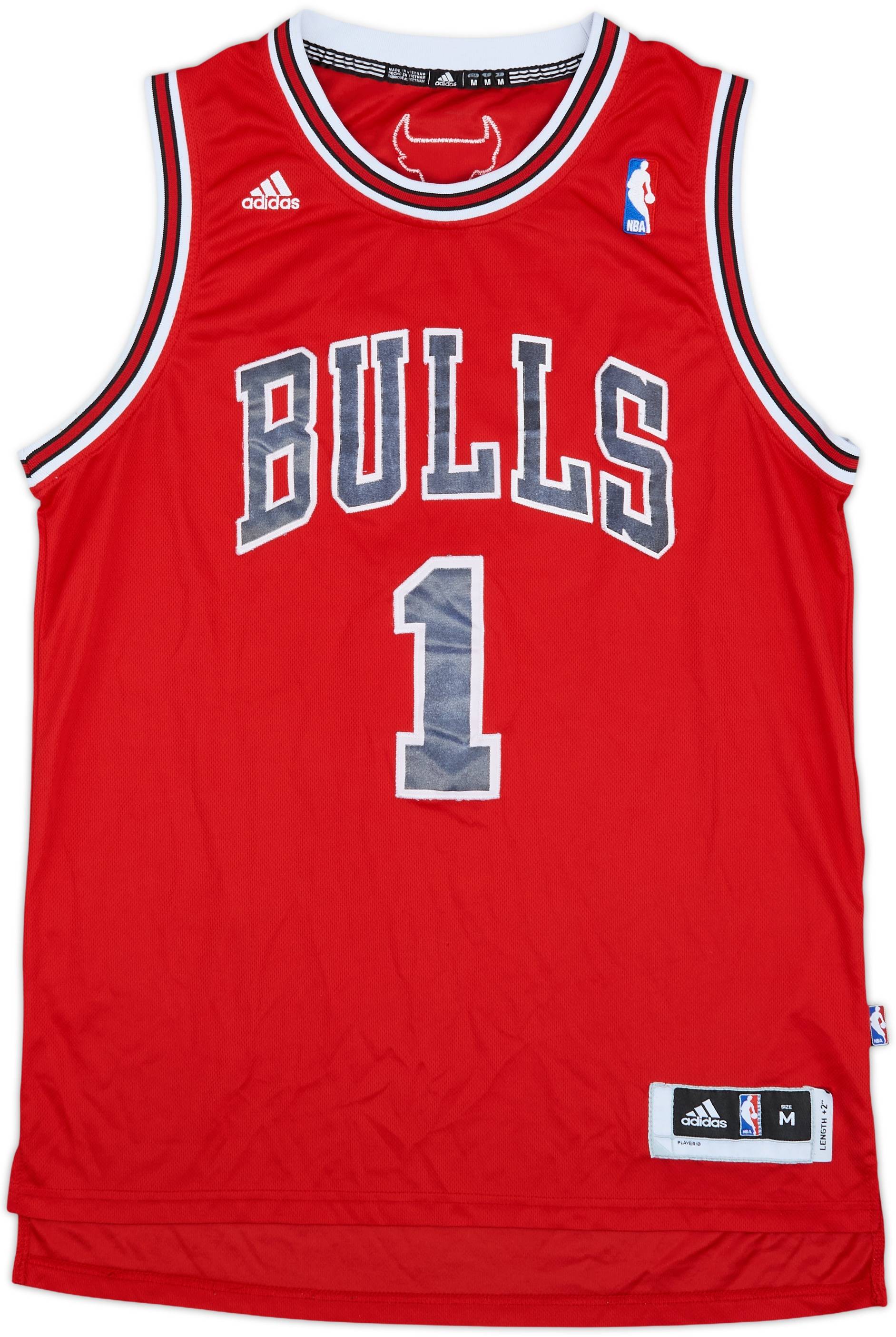2010-14 Chicago Bulls Rose #1 adidas Swingman Away Jersey - 4/10 - (M)
