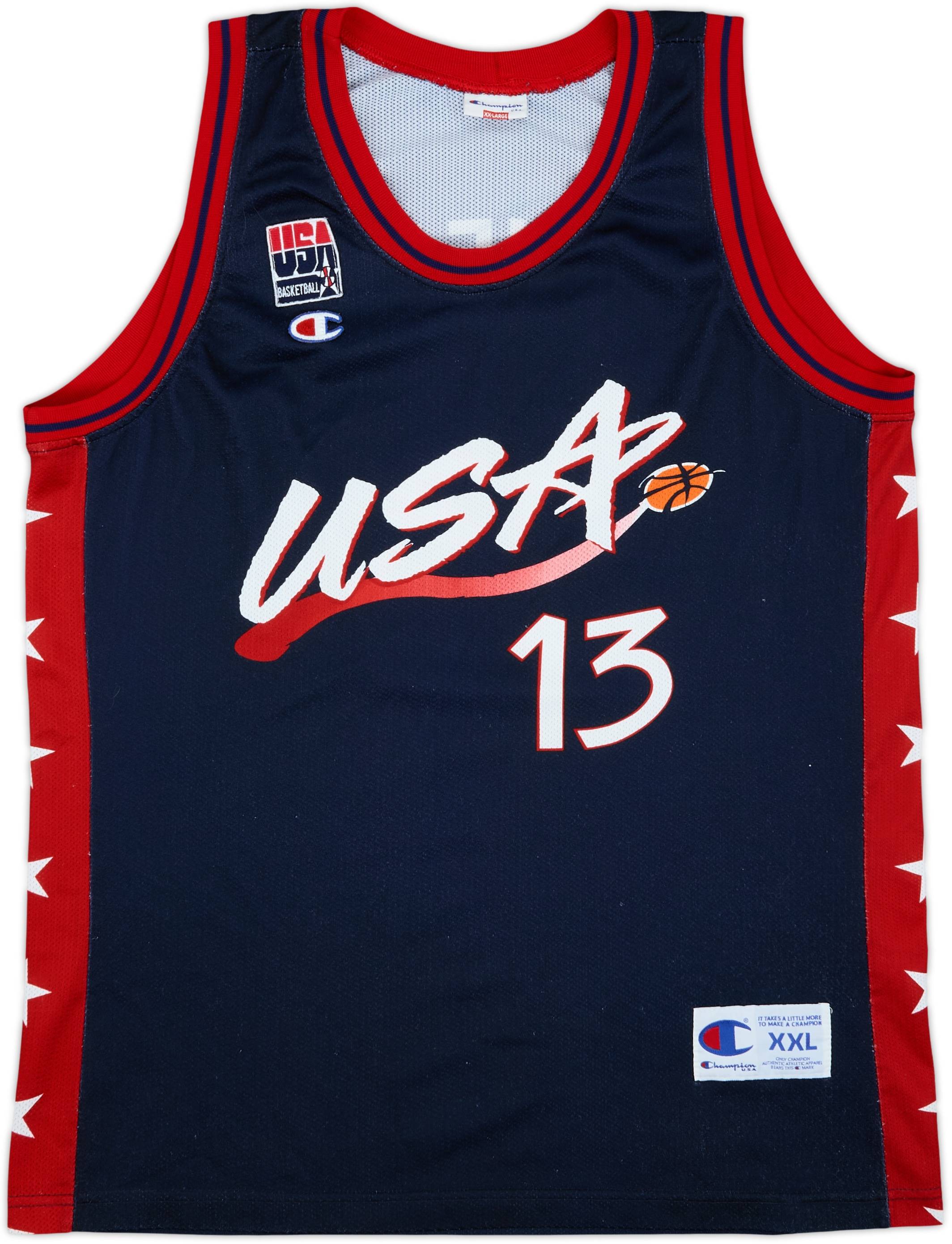 Champion USA O'NEAL 13 ユニフォーム 1996-99 USA O'Neal #13 Champion Away Jersey - 8/10 - (XXL)