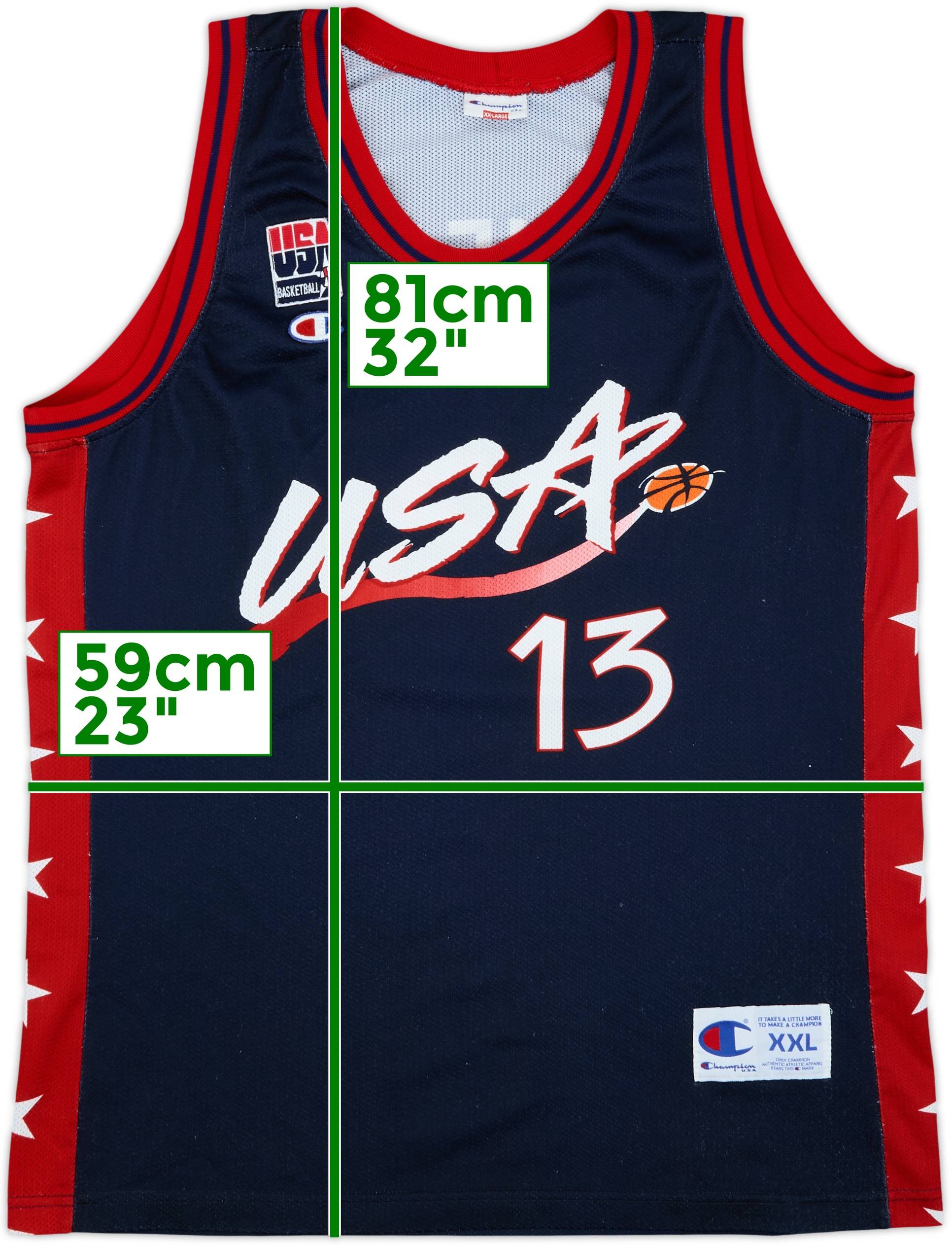 1996-99 USA O'Neal #13 Champion Away Jersey - 8/10 - (XXL)